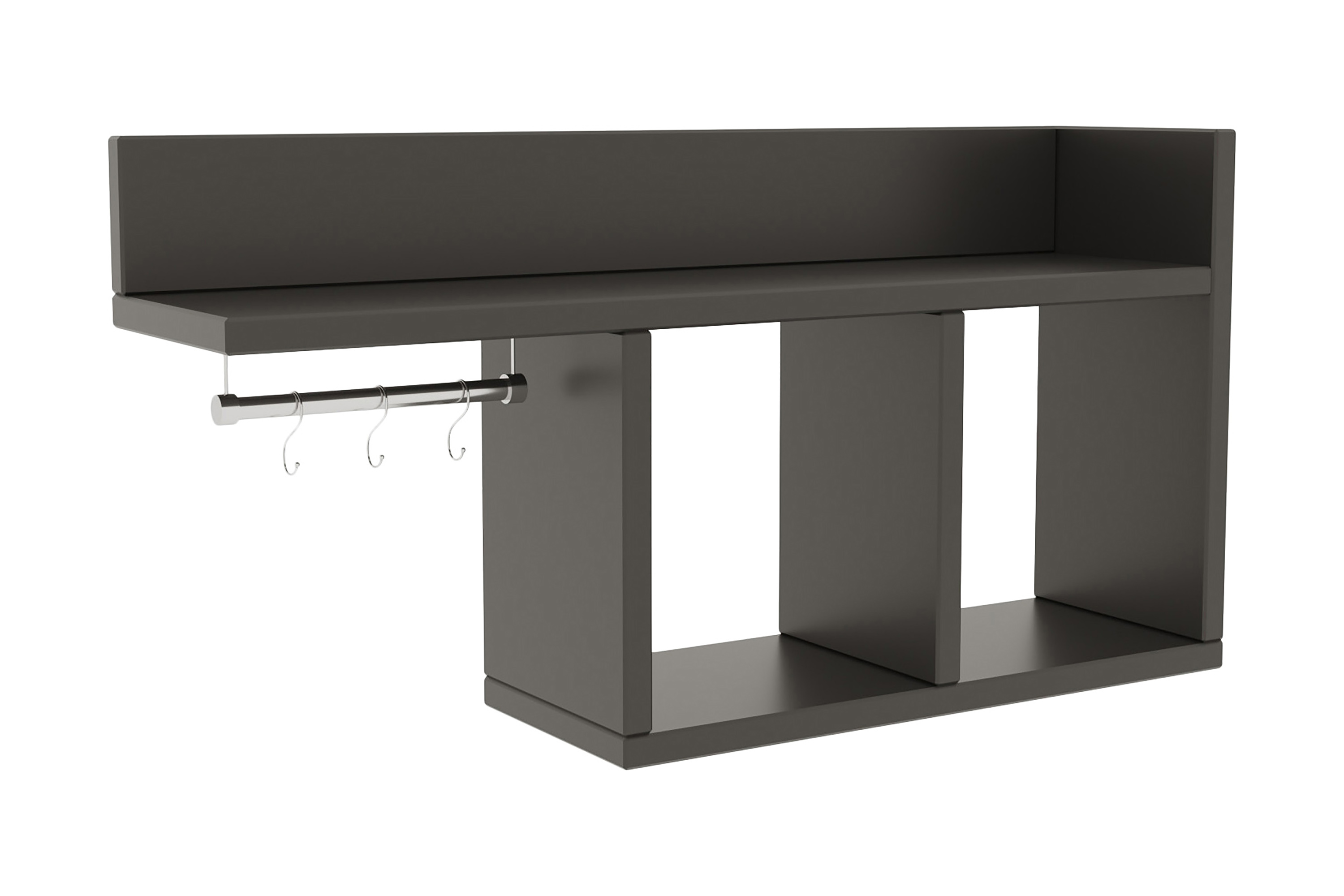 vägghylla parerejo 72x18 cm - antracit