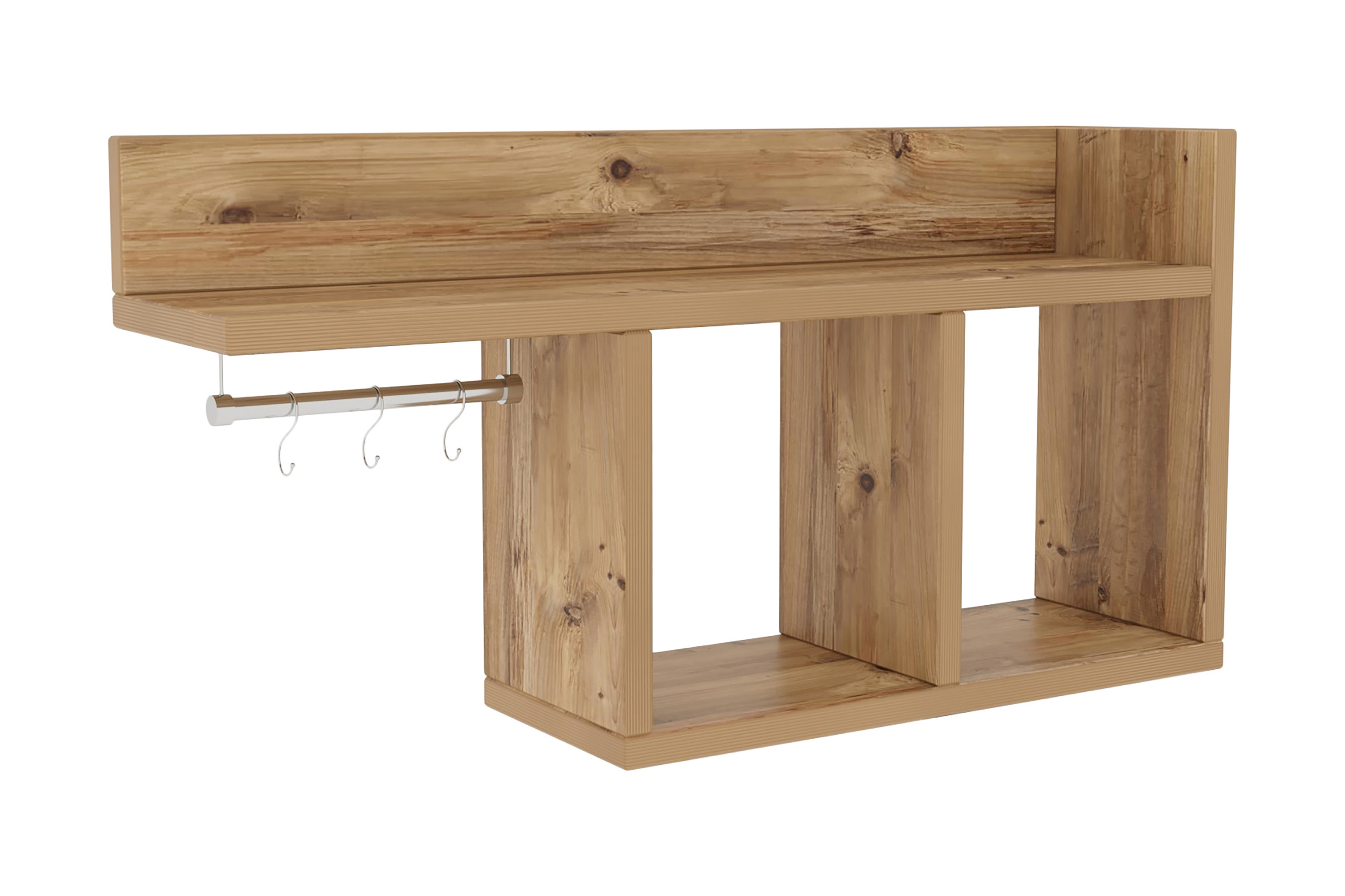 vägghylla parerejo 72x18 cm - natur