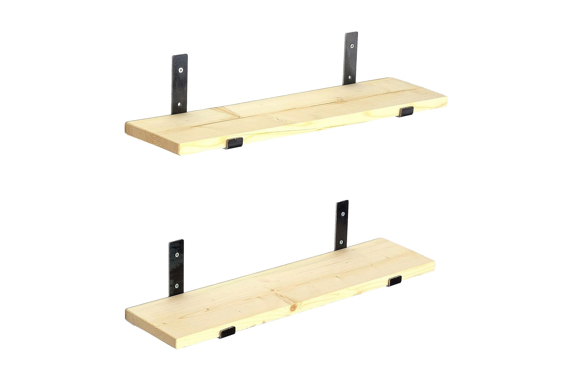 Wayte V&auml;gghylla 60 cm i Tr&auml; med Metallstativ Svart/Ek - Svart/Ek