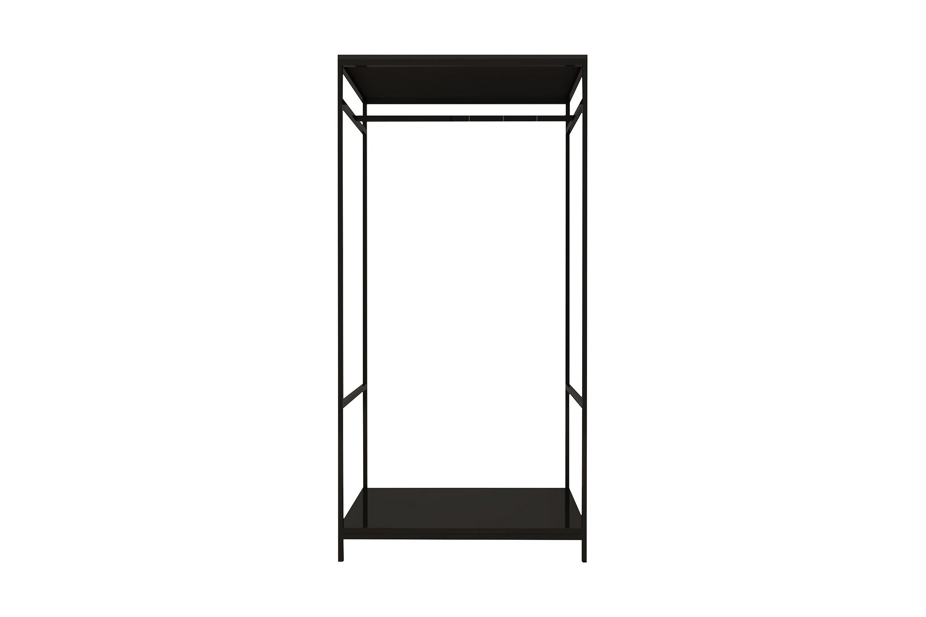 Garderob Zakkum 100x170 cm Svart