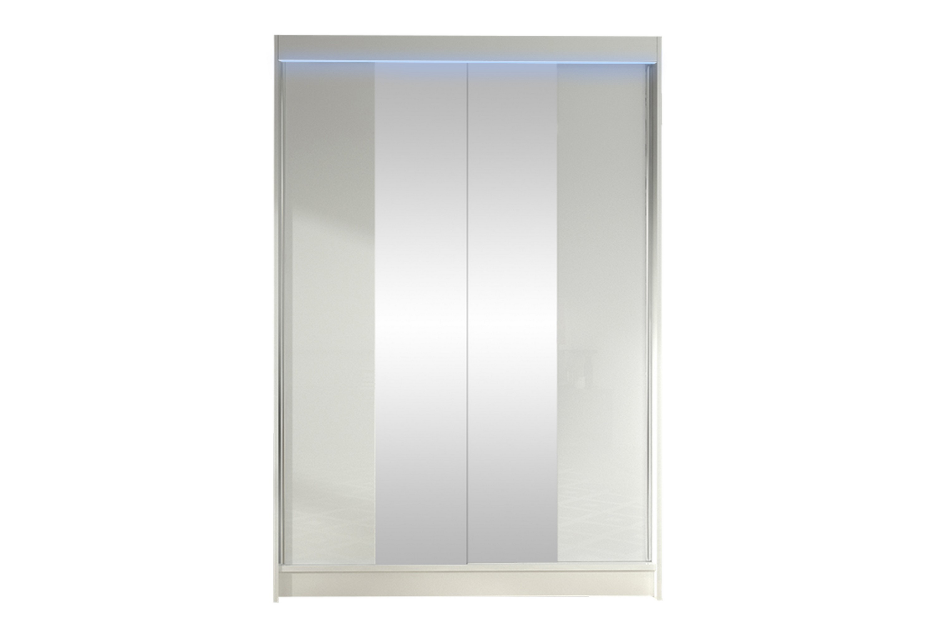 liverpool garderob m. spegel 120x200 cm - brun