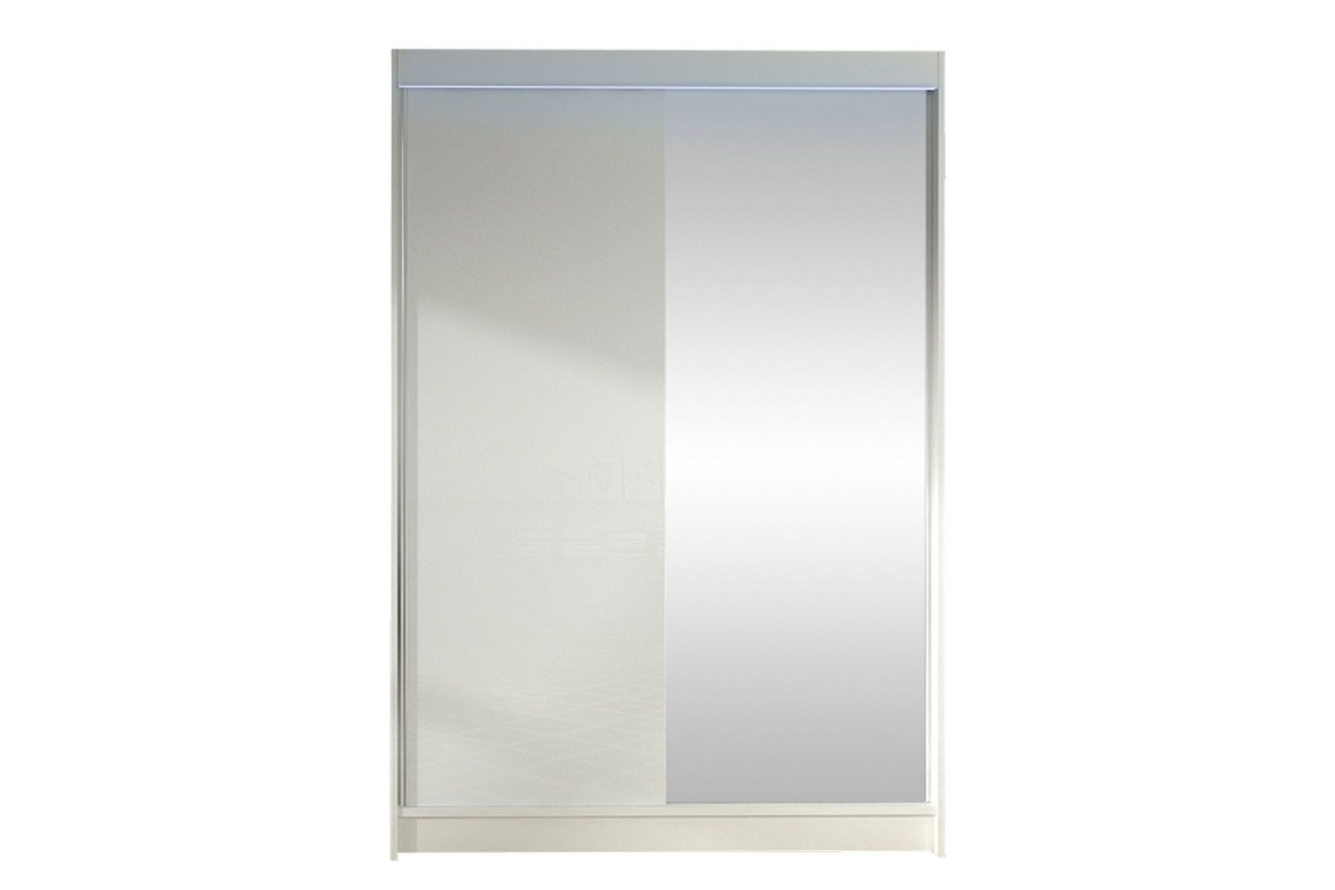 liverpool garderob m. spegel 120x200 cm - vit