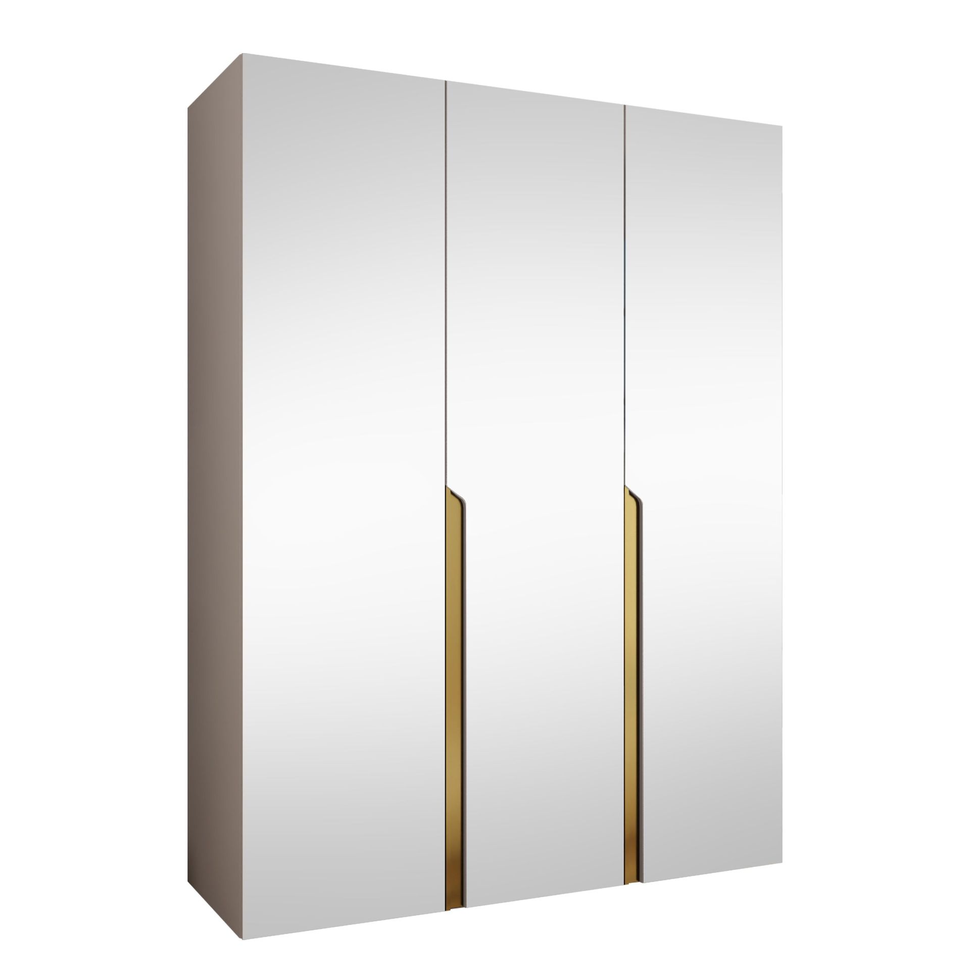 Milias Garderob med spegel 150x202 cm - beige