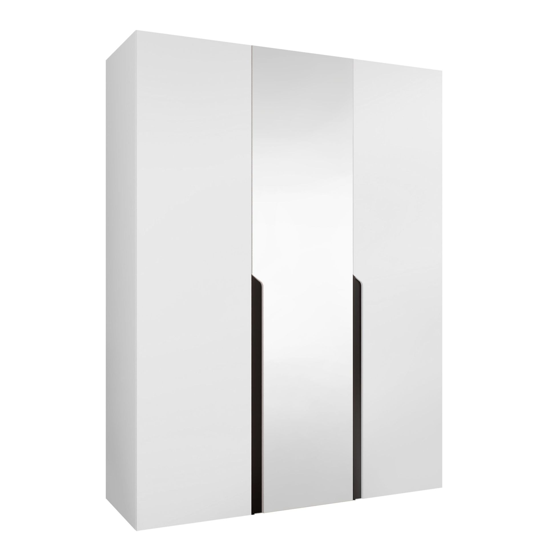Milias Garderob med spegel 150x202 cm - vit