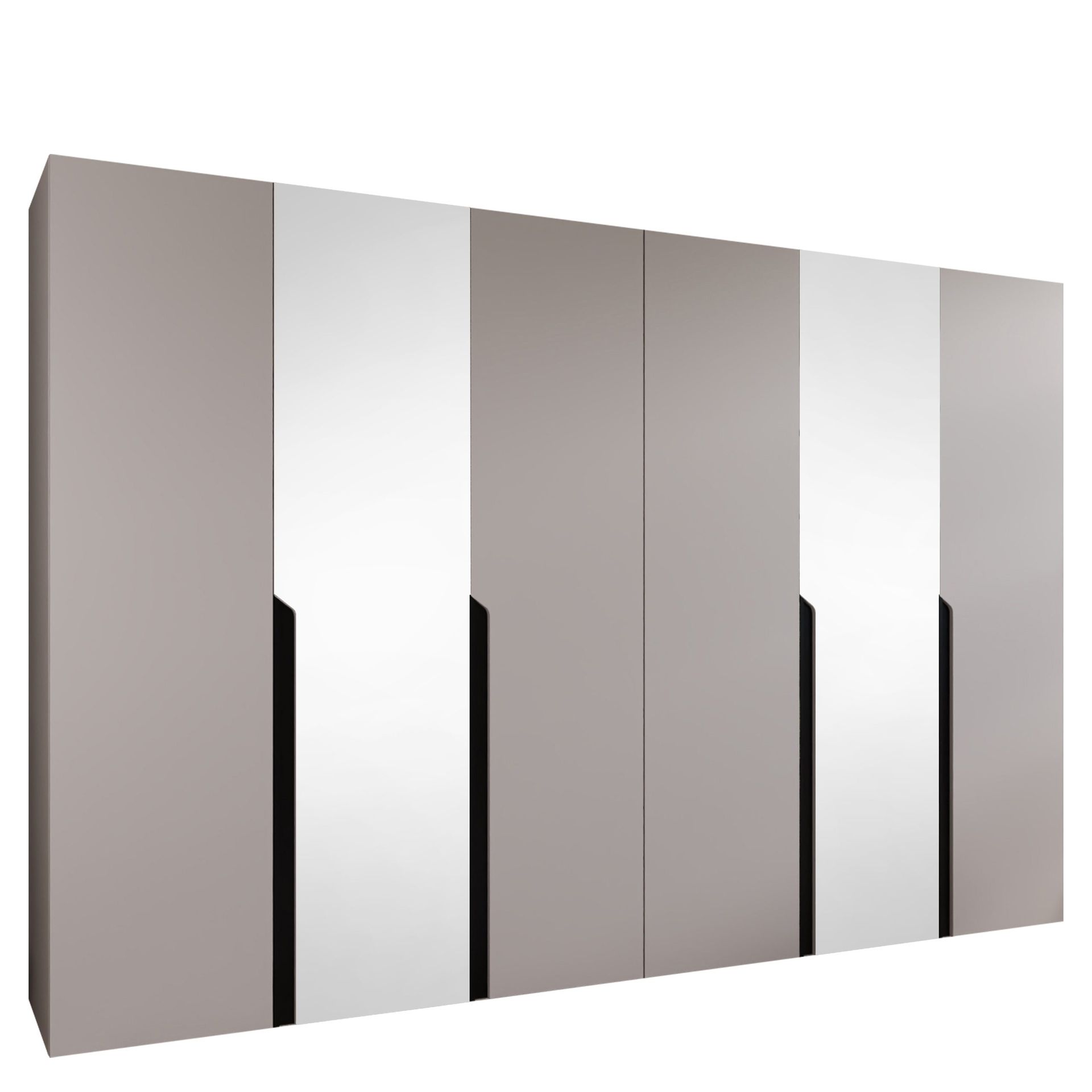 Milias Garderob med spegel 300x202 cm - beige