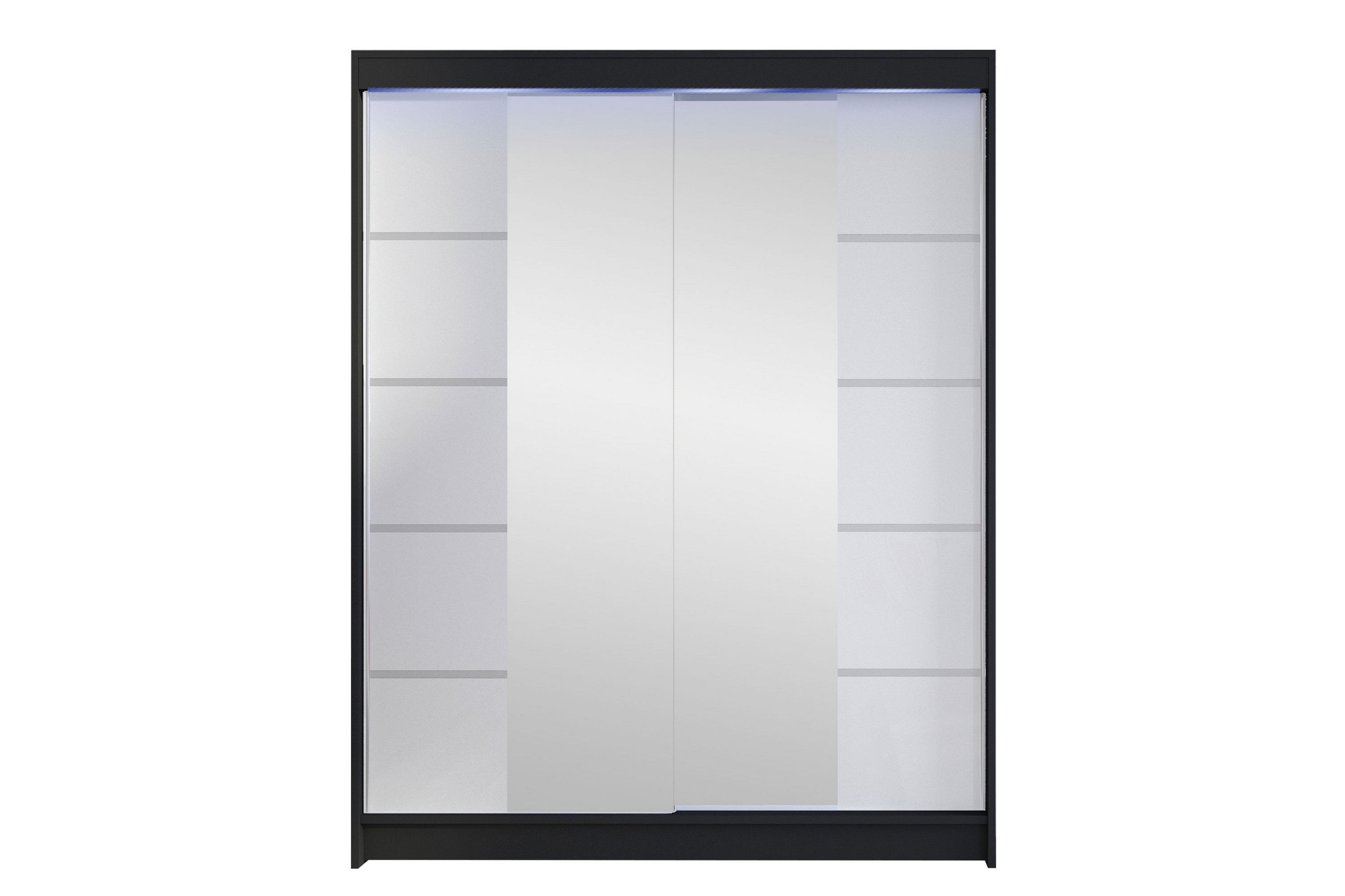 pickering garderob m. spegel 150x200 cm - brun