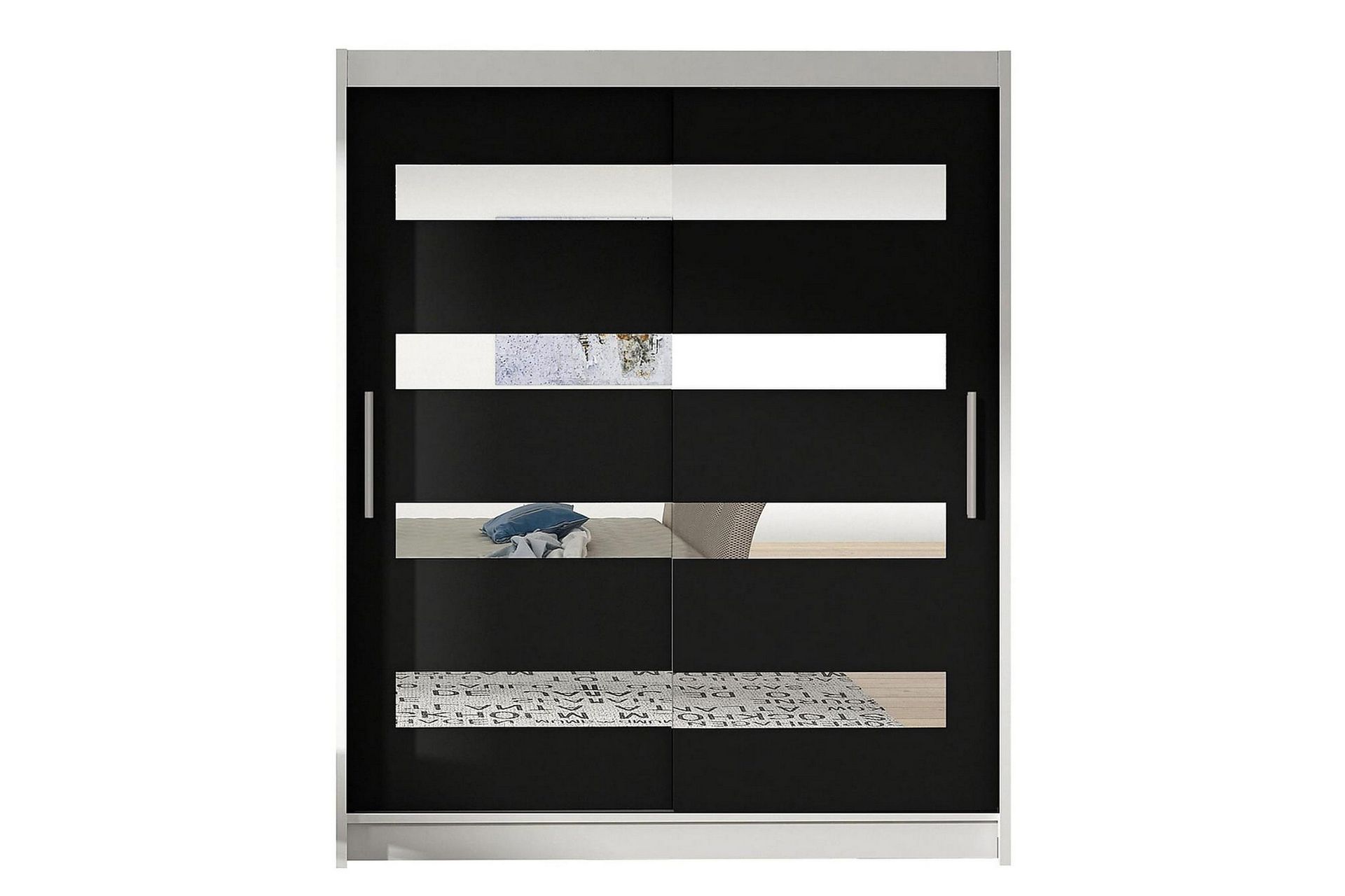 Presto Garderob 58x150 cm - Vit/Svart