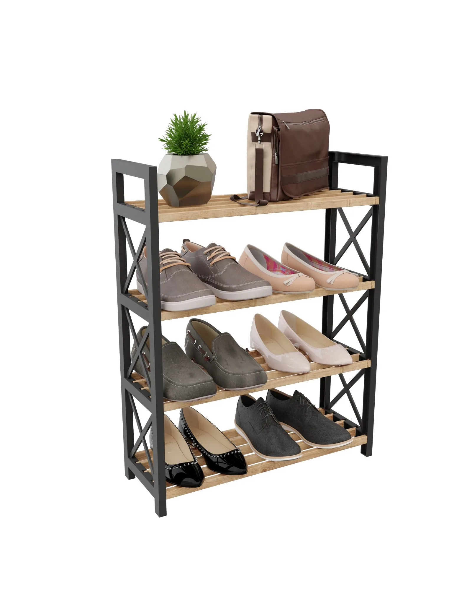 Lekora Multifunktionshylla 64 cm - Svart