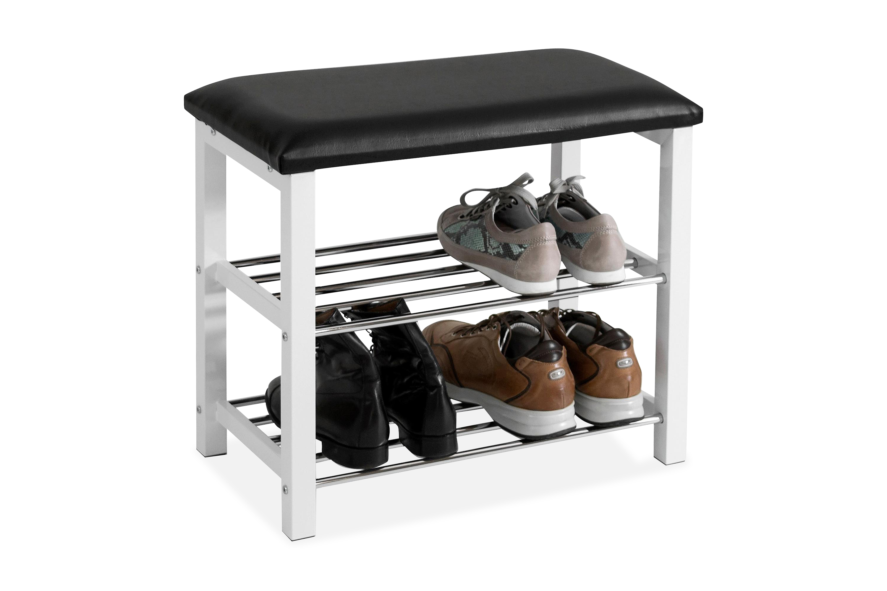 skobänk willie 57 cm - vitsvart