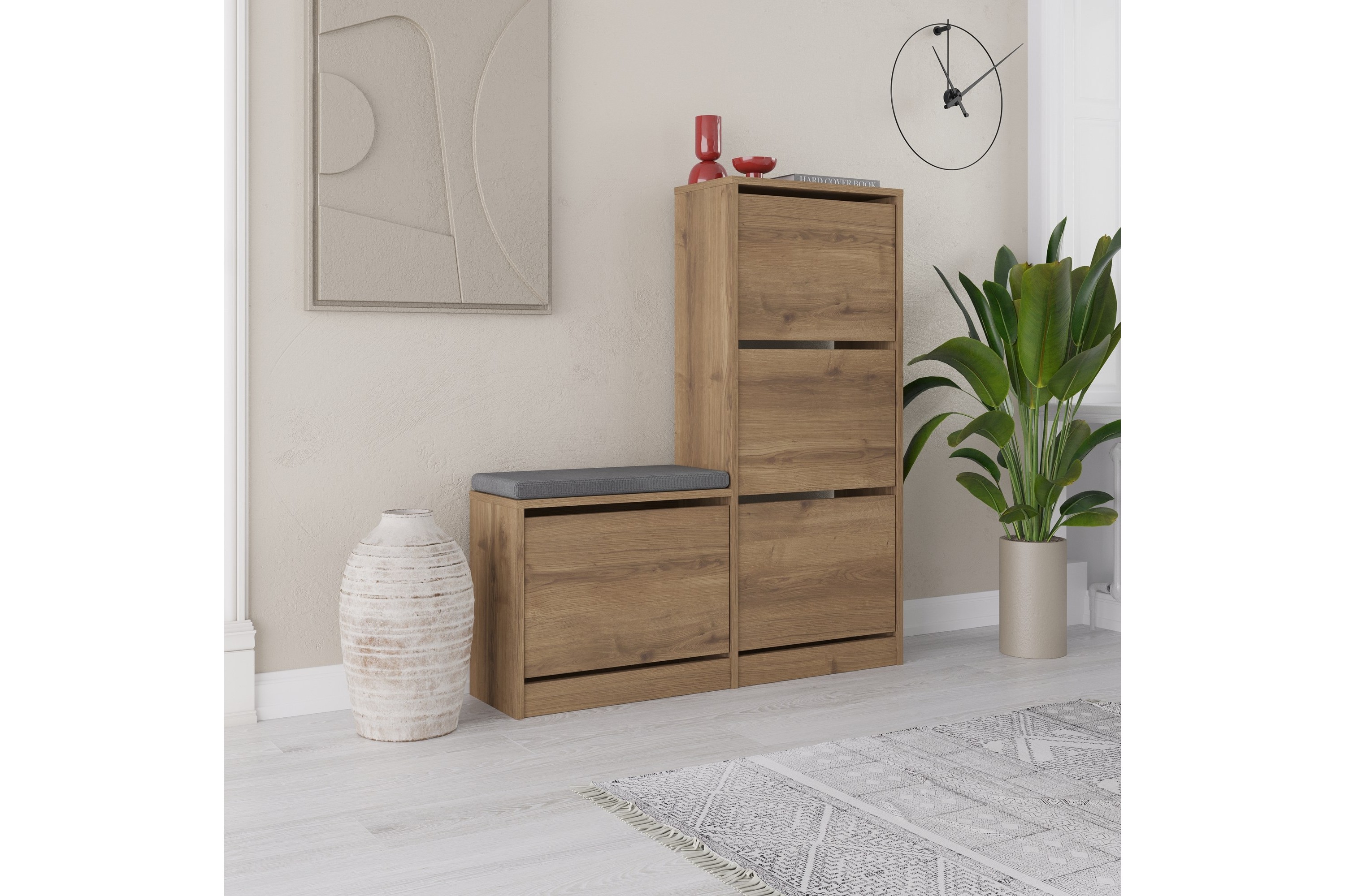 Skoskåp Dude 105 cm Beige