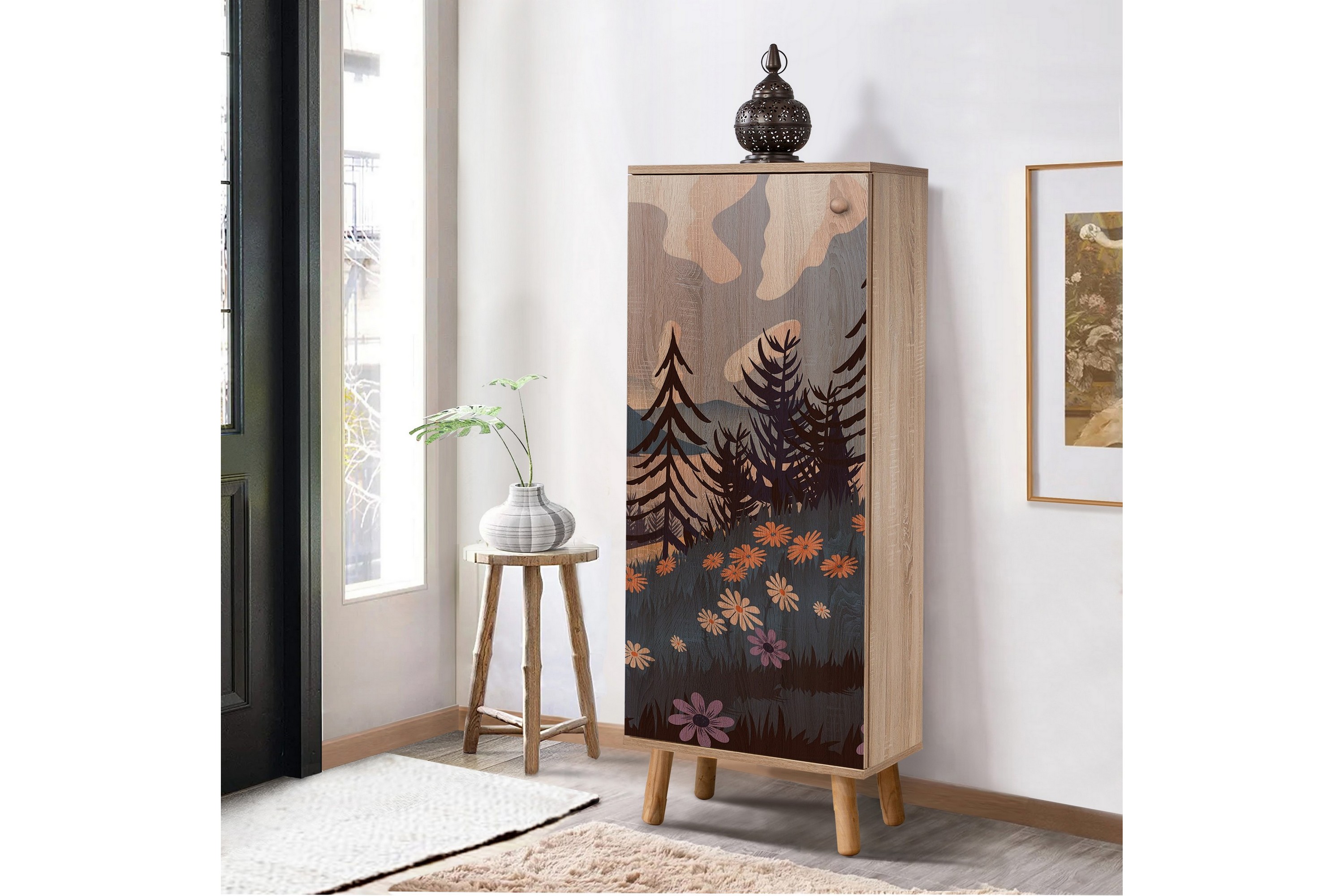 skoskåp igrario 50 cm - flerfärgad