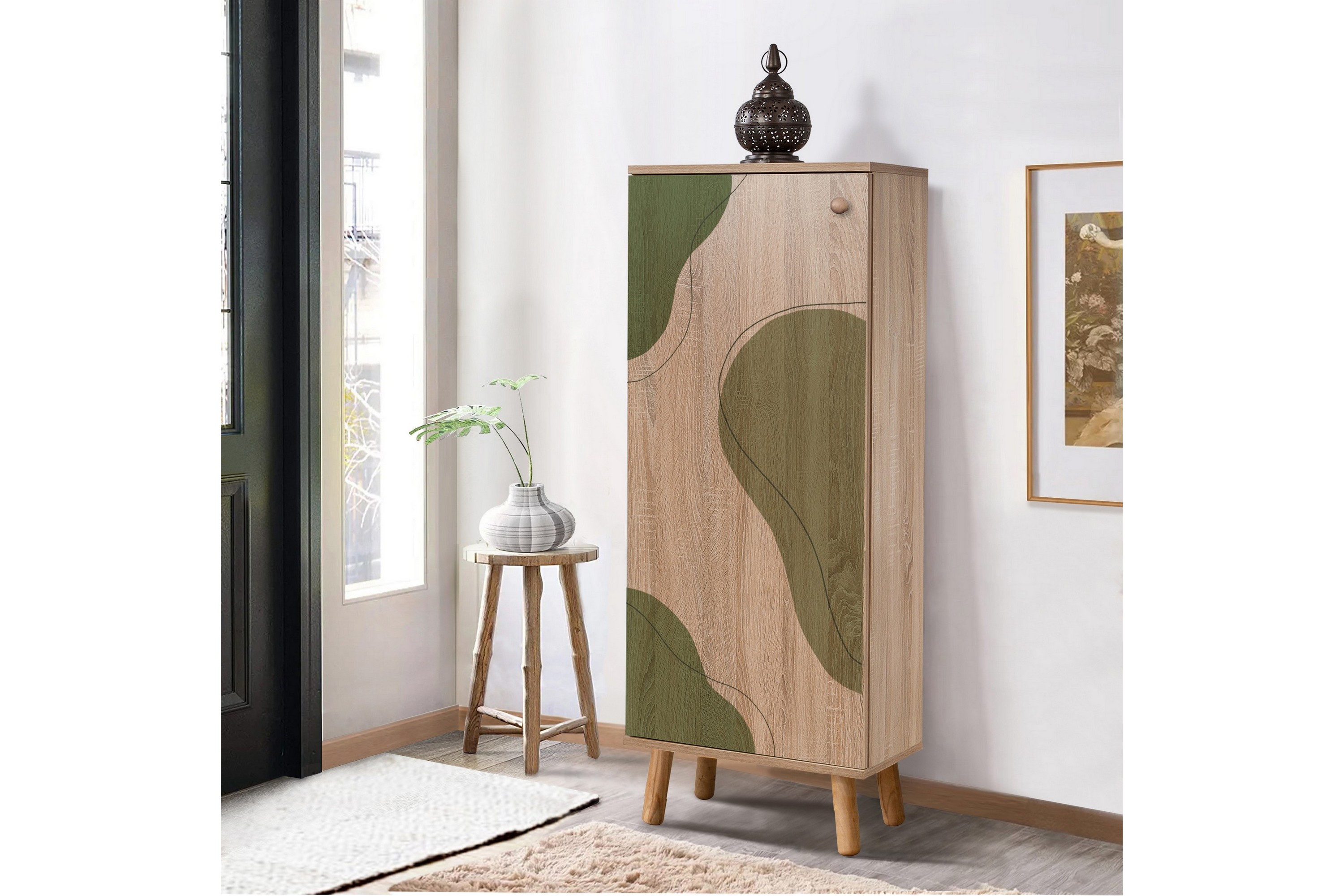 skoskåp igrario 50 cm - green