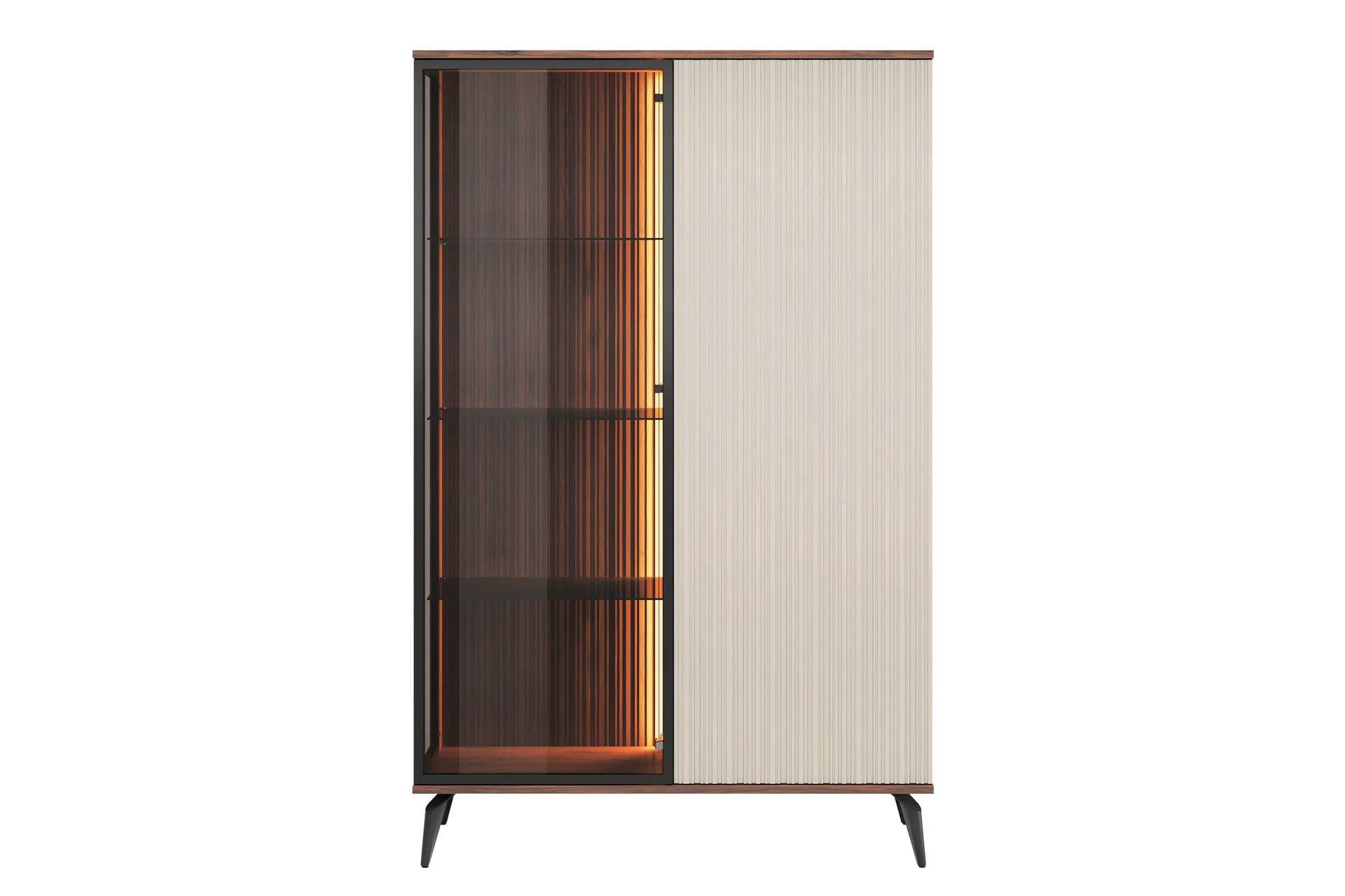 Akinari Vitrinsk&aring;p 103x162 cm - Brun/Beige