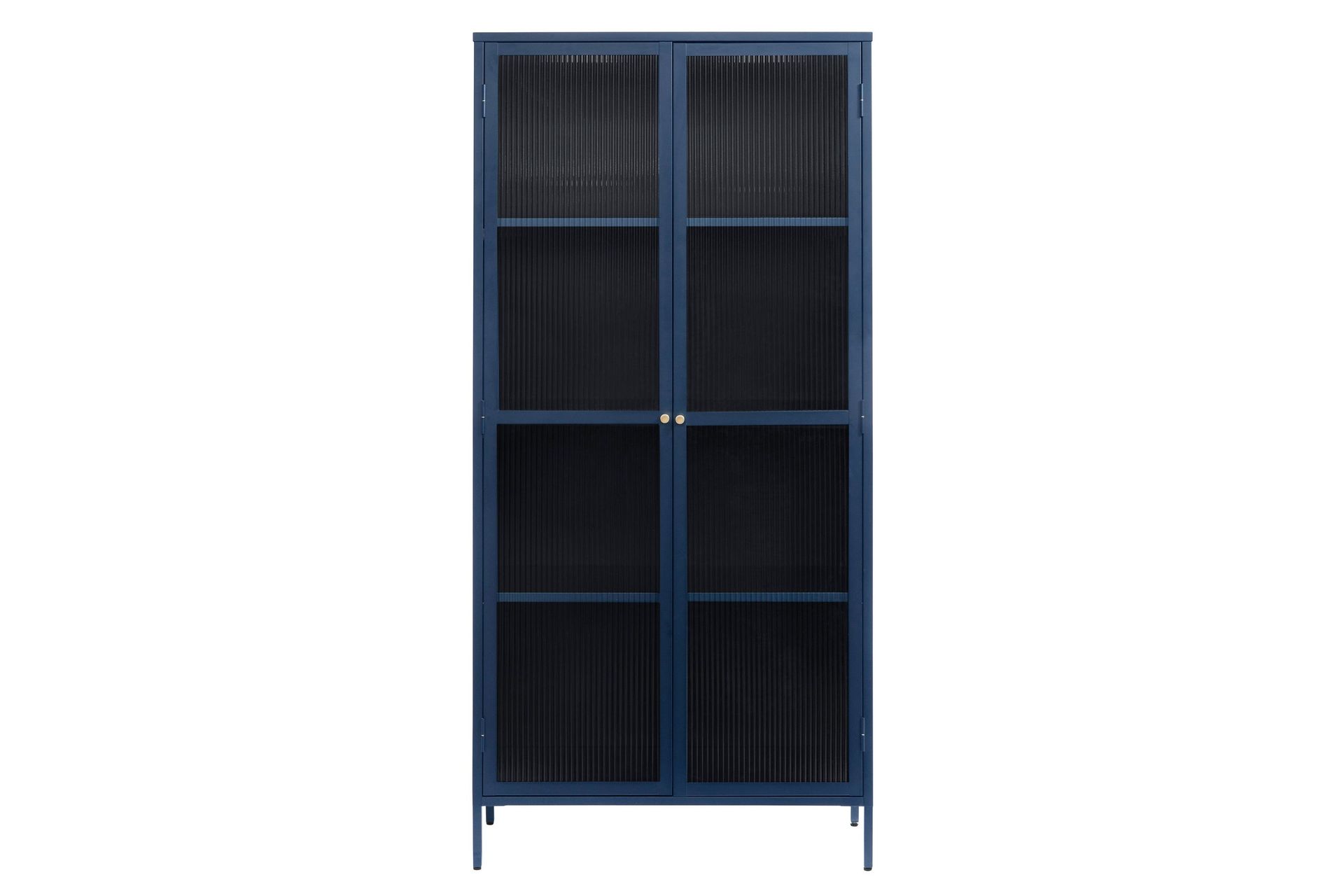 Azza Vitrinsk&aring;p 40 cm djup 90 cm bred 190 cm h&ouml;g Metall - Bl&aring;