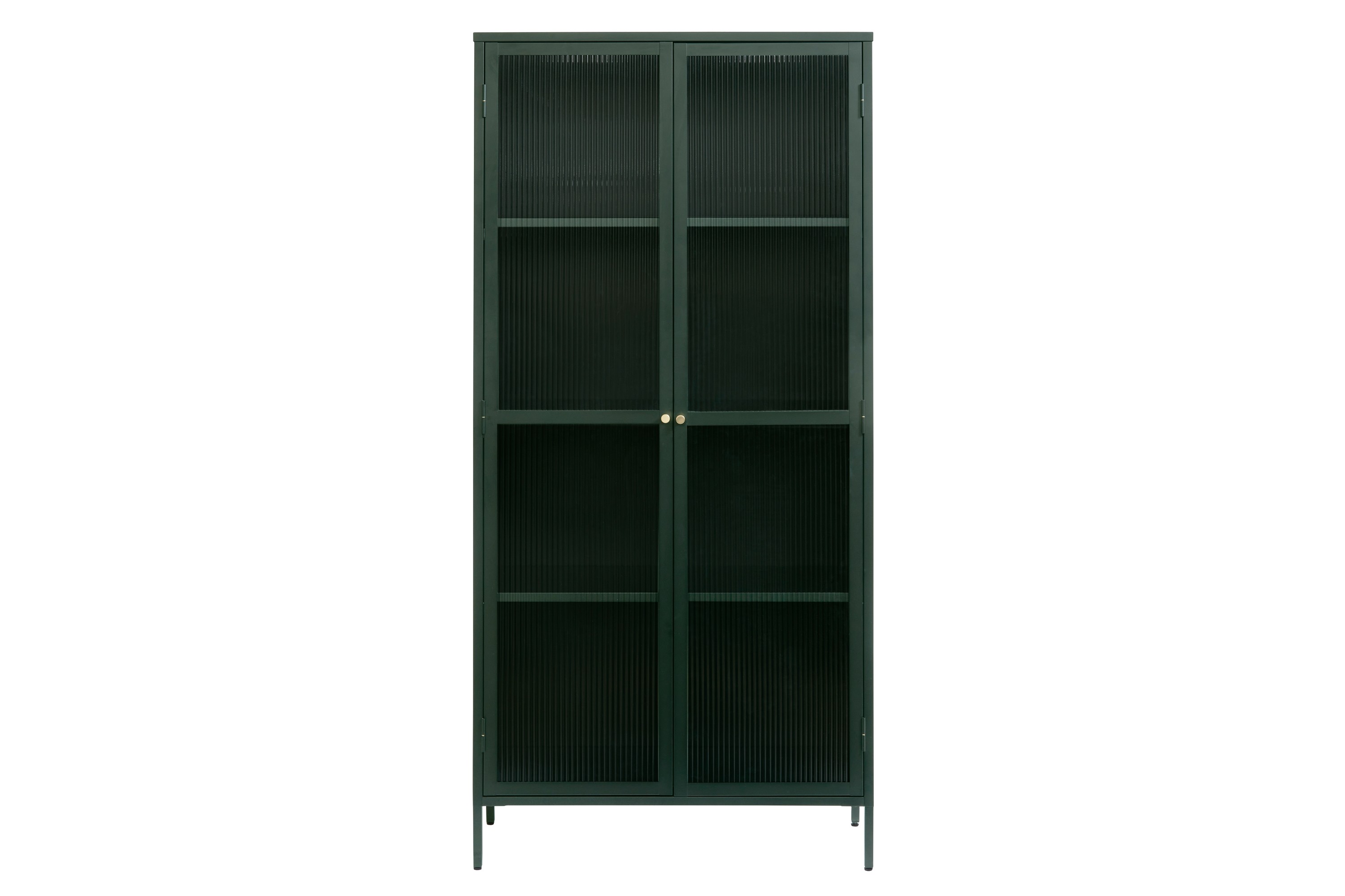 Azza Vitrinskåp 40 cm djup 90 cm bred 190 cm hög Metall Grön