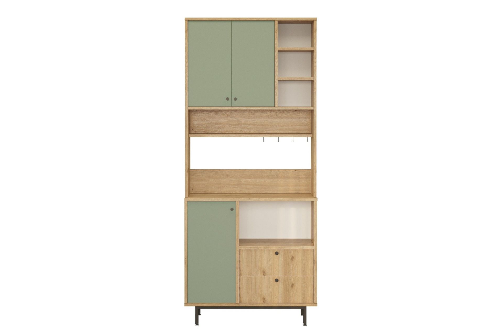 Donae Highboard - Ek/Gr&ouml;n