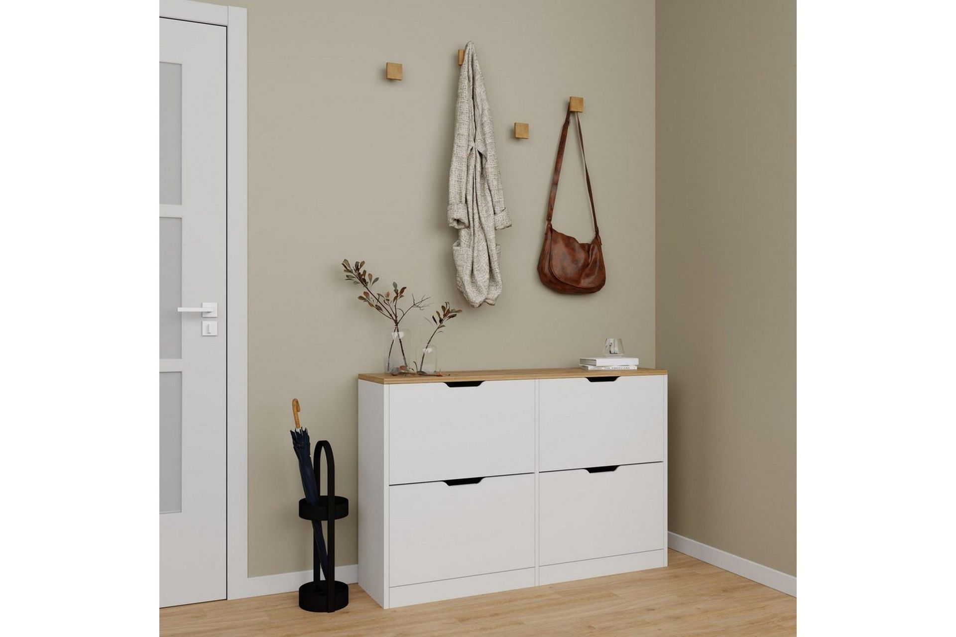 durusu skoskåp 120 cm - matt vit