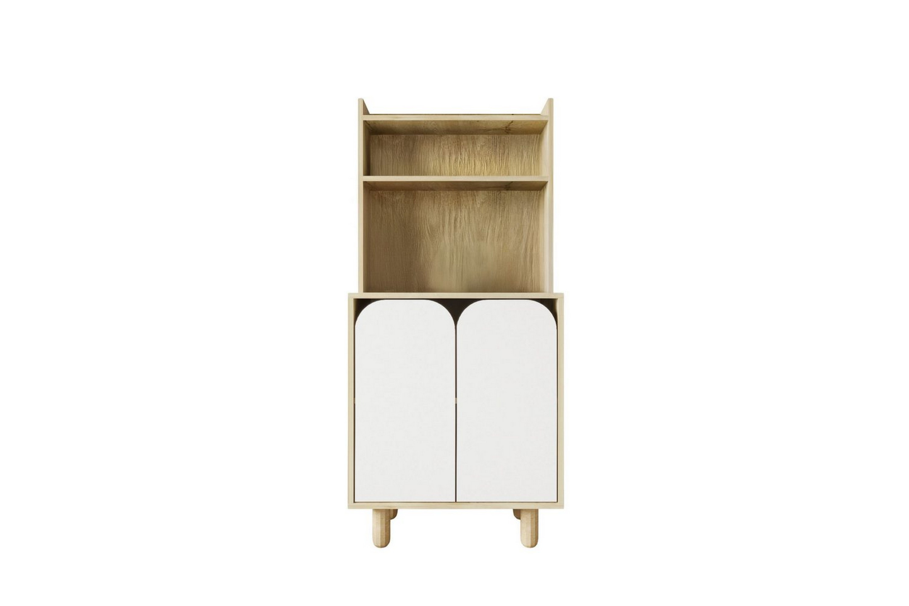 estra highboard - brun/vit