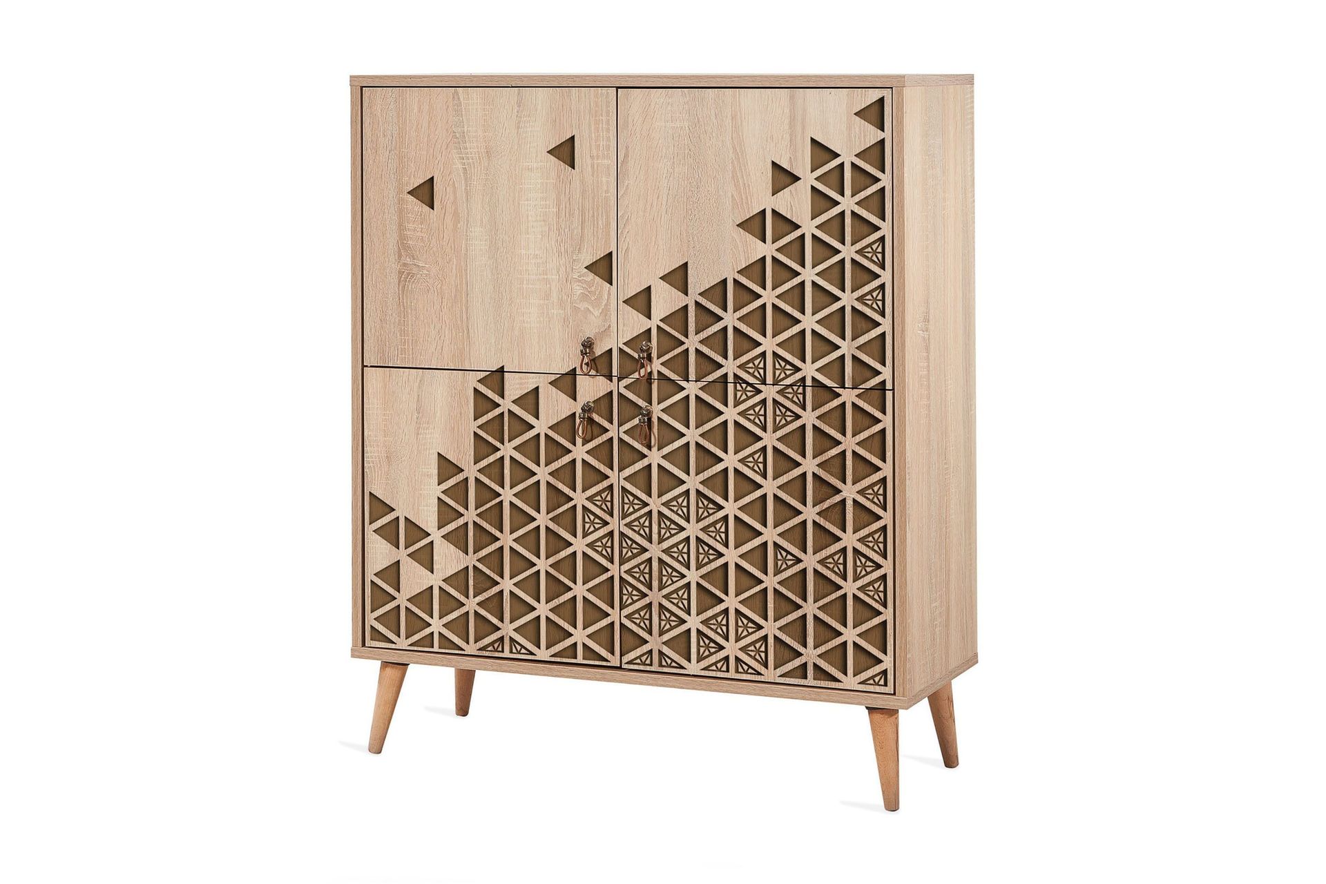 brokind förvaringsskåp 111 cm - brun/ljusbrun