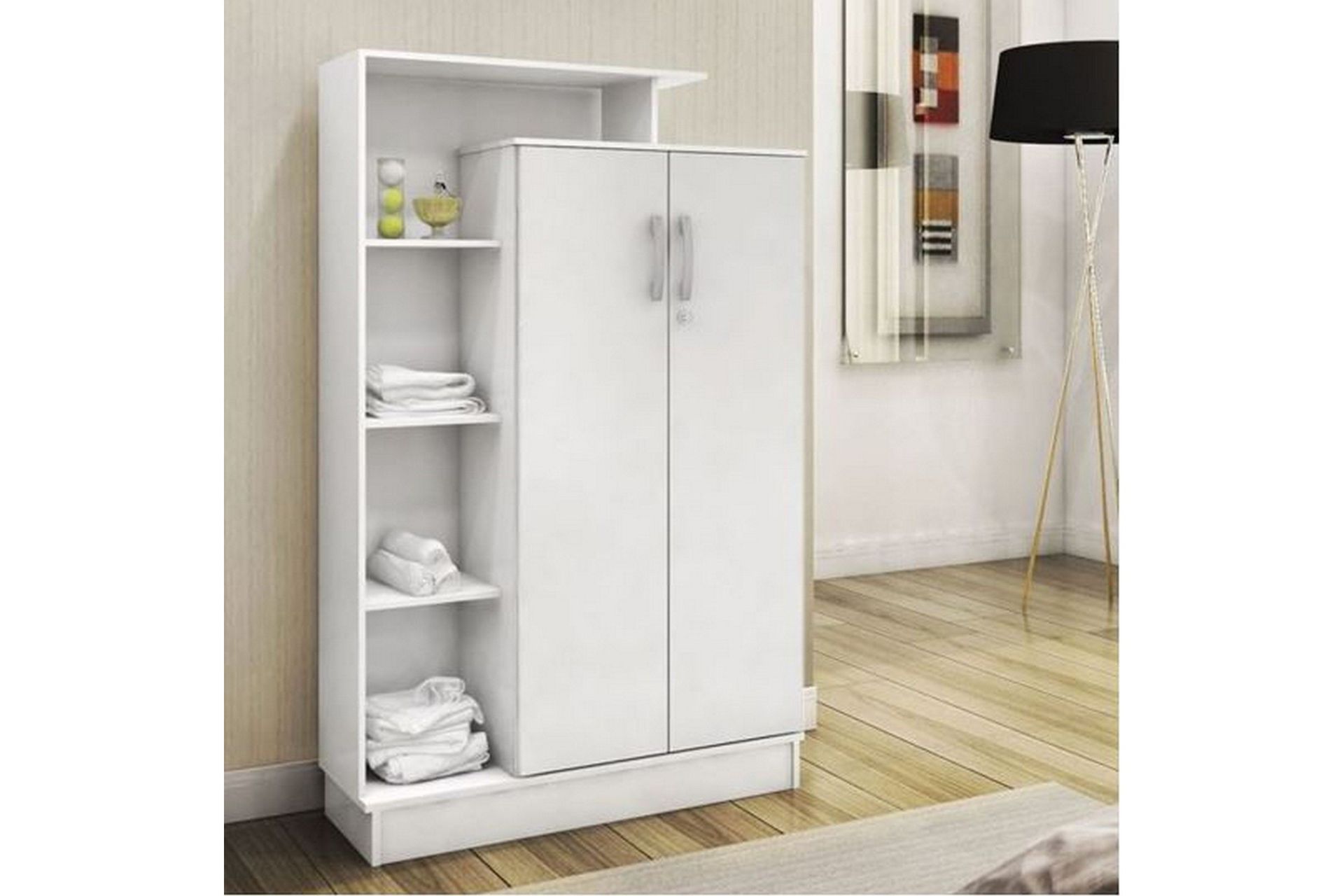 decorotika förvaringsskåp - vit