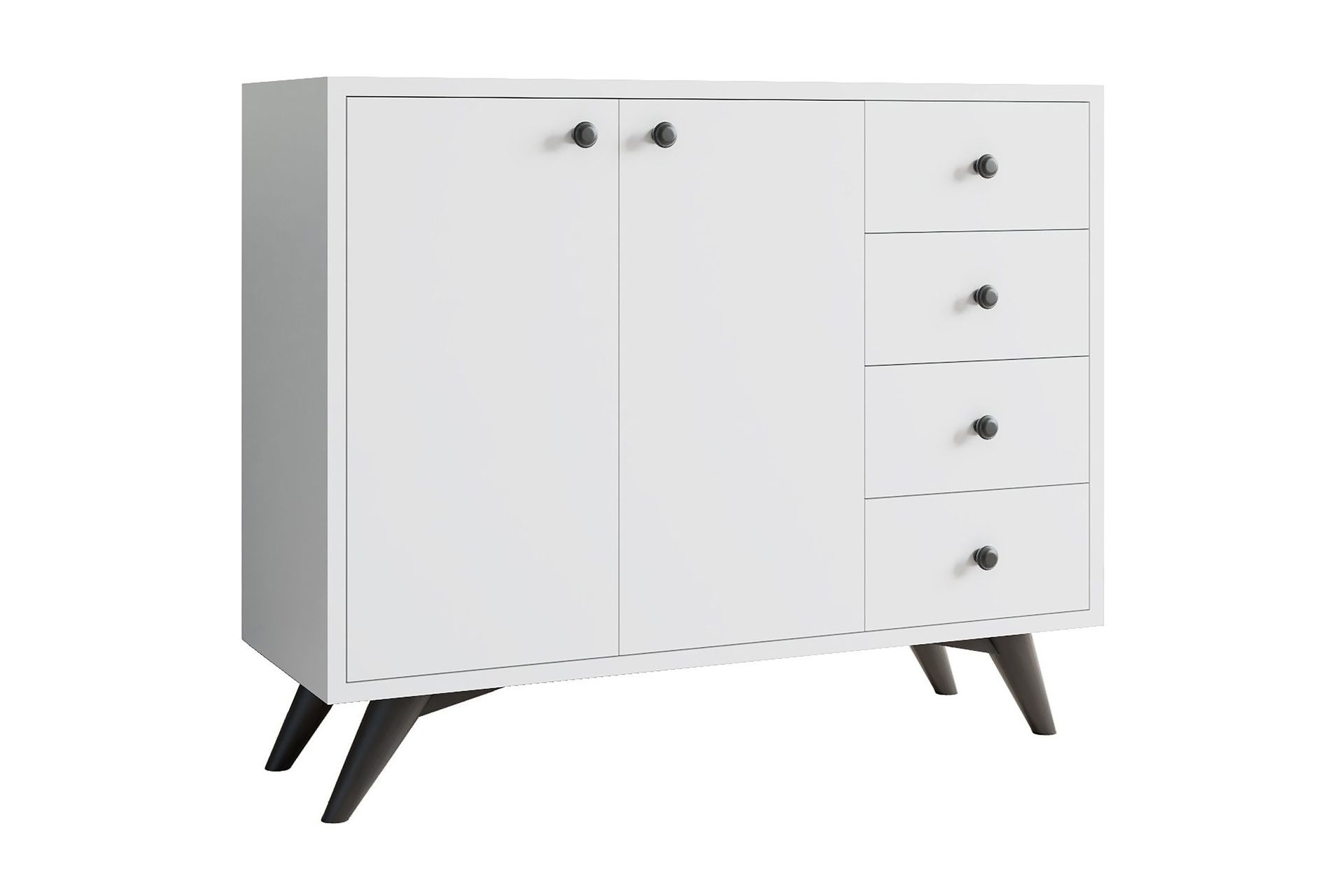 Desgrar F&ouml;rvaringssk&aring;p 100x82 cm - Vit