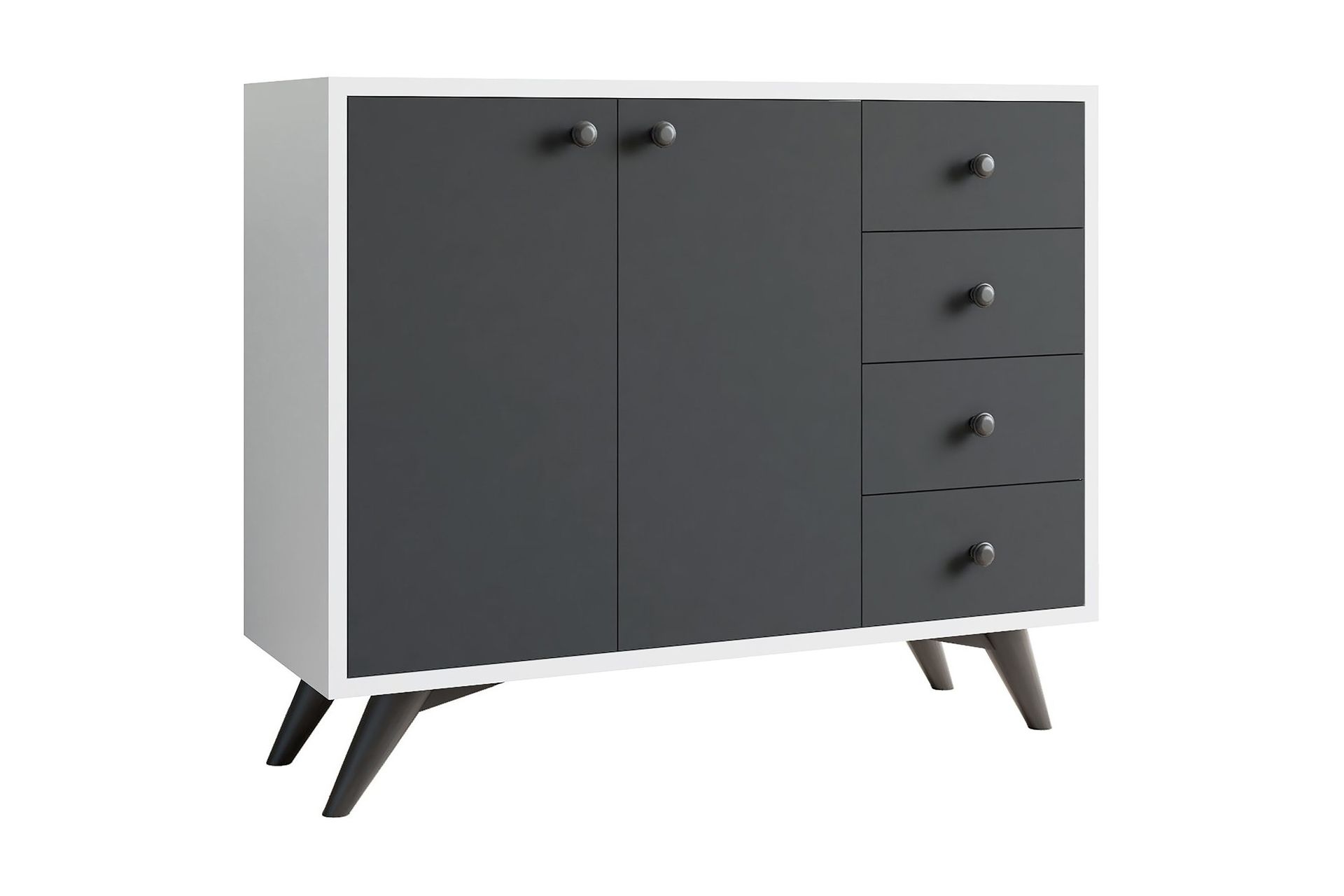Desgrar F&ouml;rvaringssk&aring;p 100x82 cm - Vit