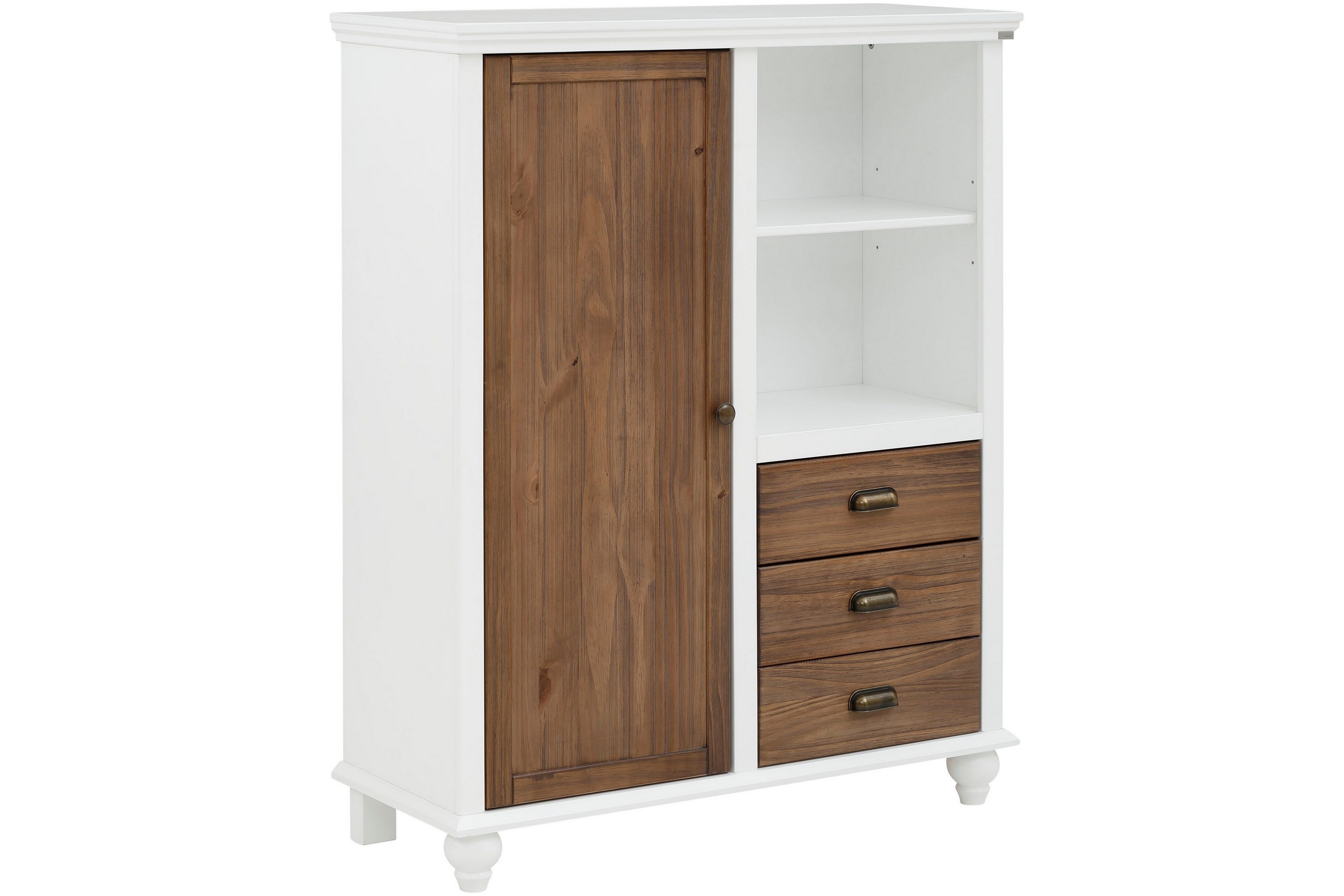 Highboard Aislinn Vit/Brun