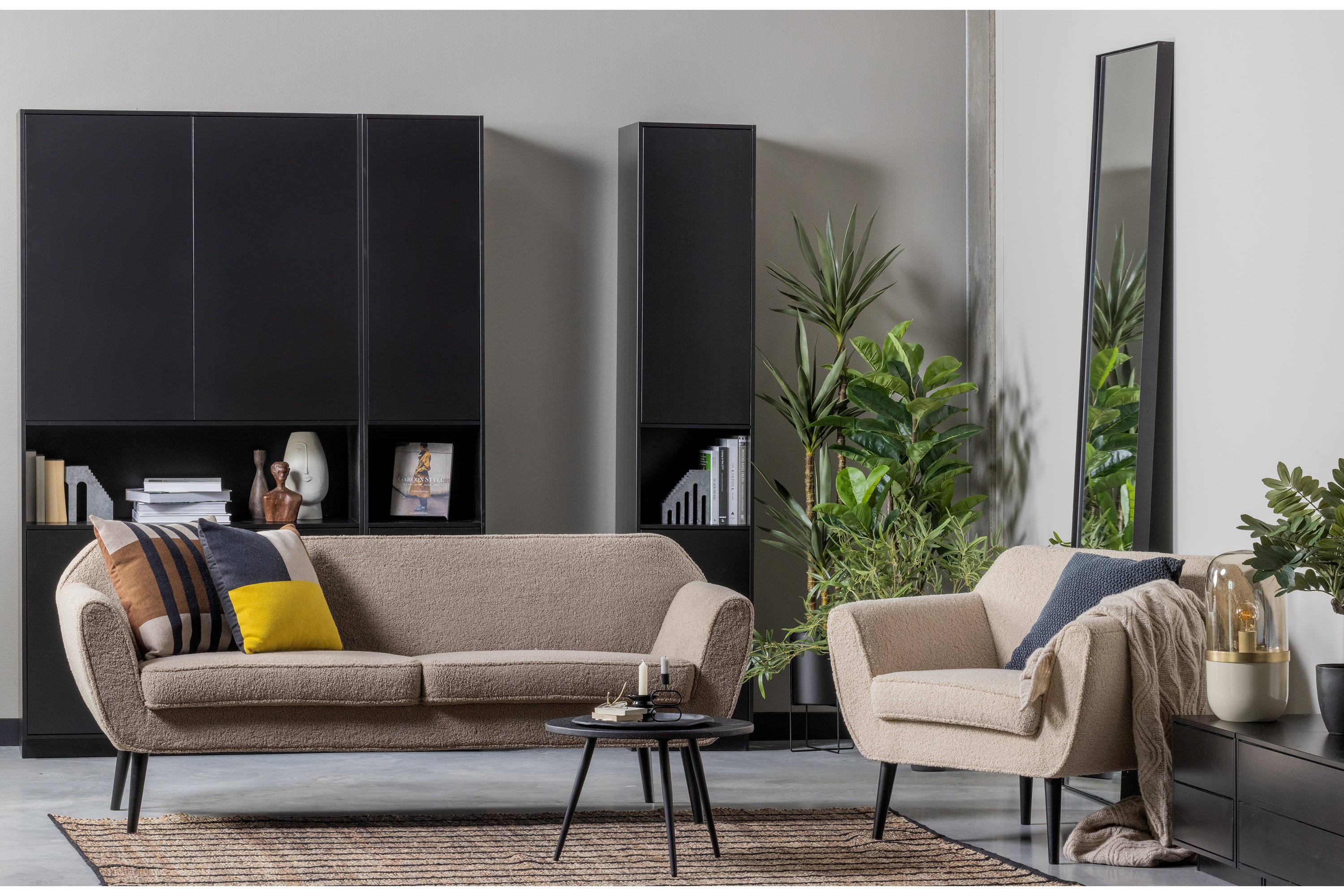 Highboard Cykko 40x40 cm Svart