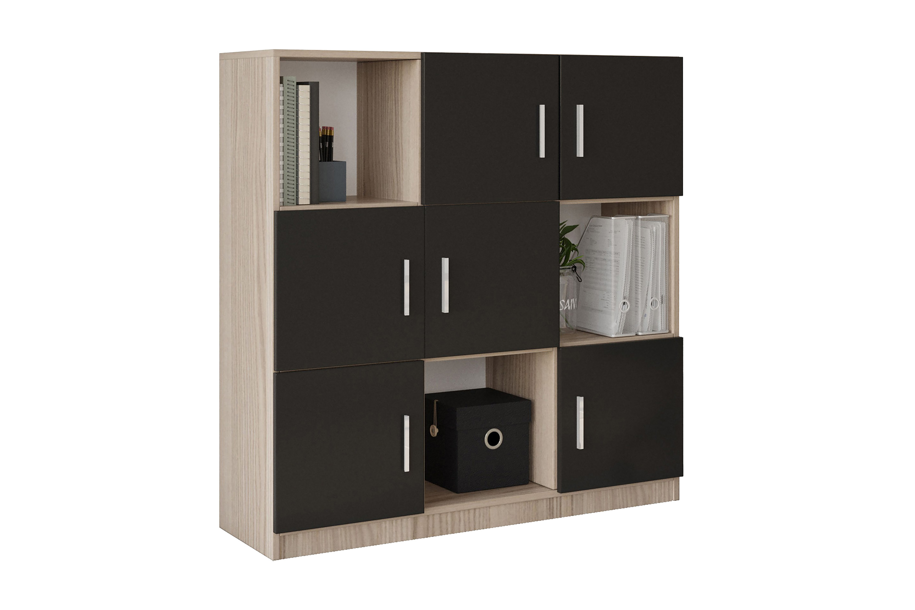 Highboard Rud 38x120 cm Natur/Svart
