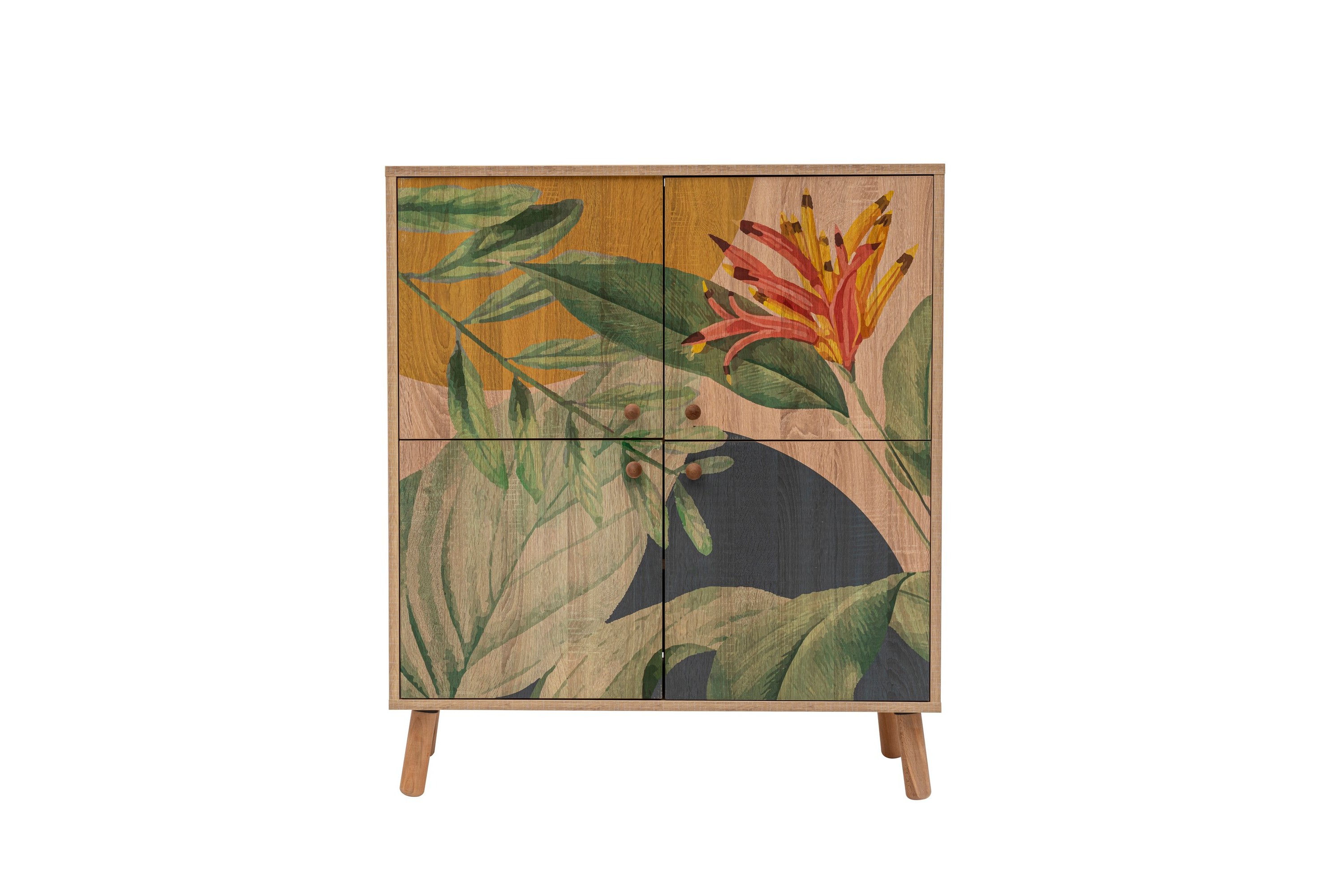 Highboard Sakarya 95x111 cm Flerfärgad Hanah Home