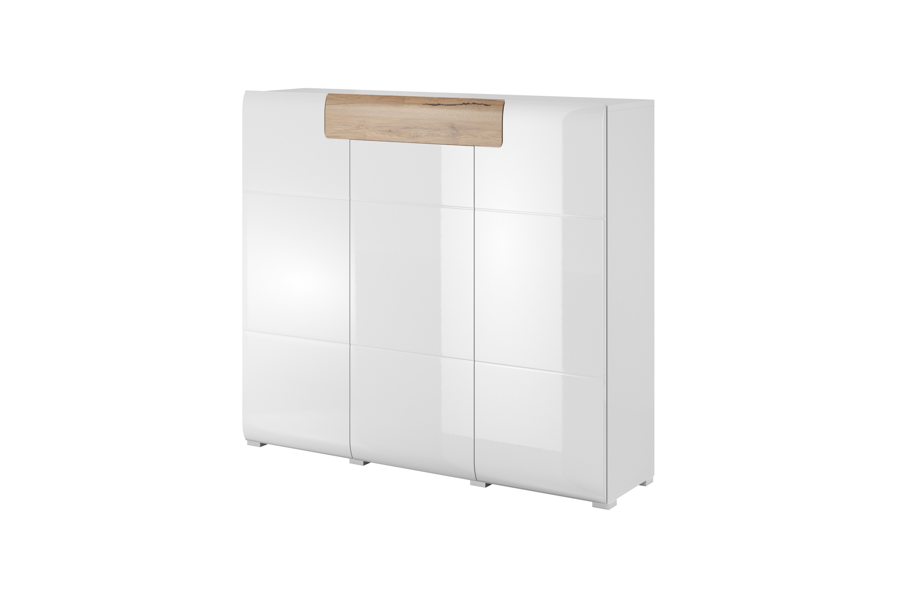 Highboard Torrao 39x147 cm Vit/Natur