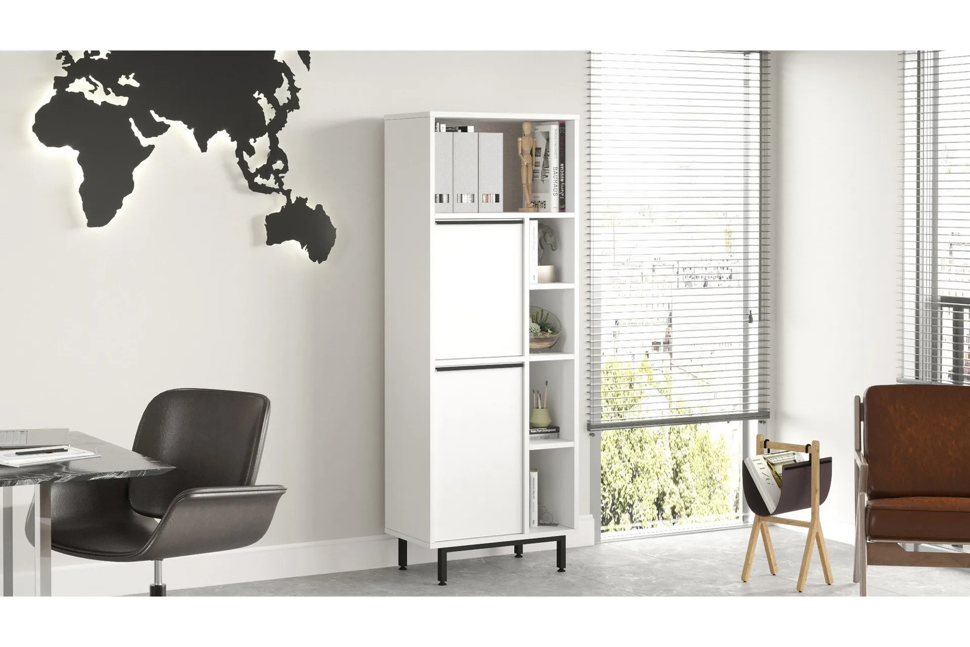 Liyakat Highboard - Vit