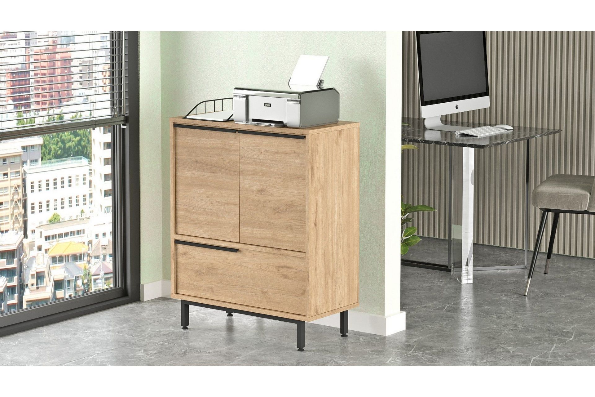 liyakat underskåp - valnöt