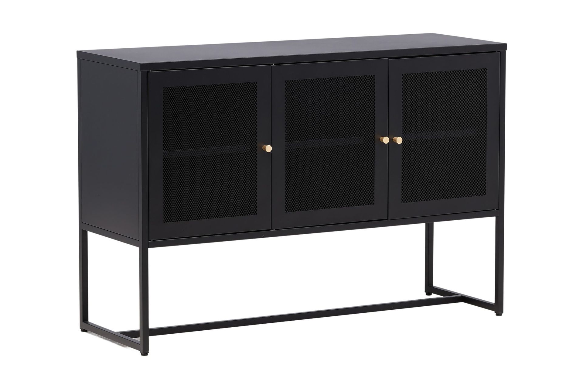 malla skåpsbyrå 120x40x80 cm - svart