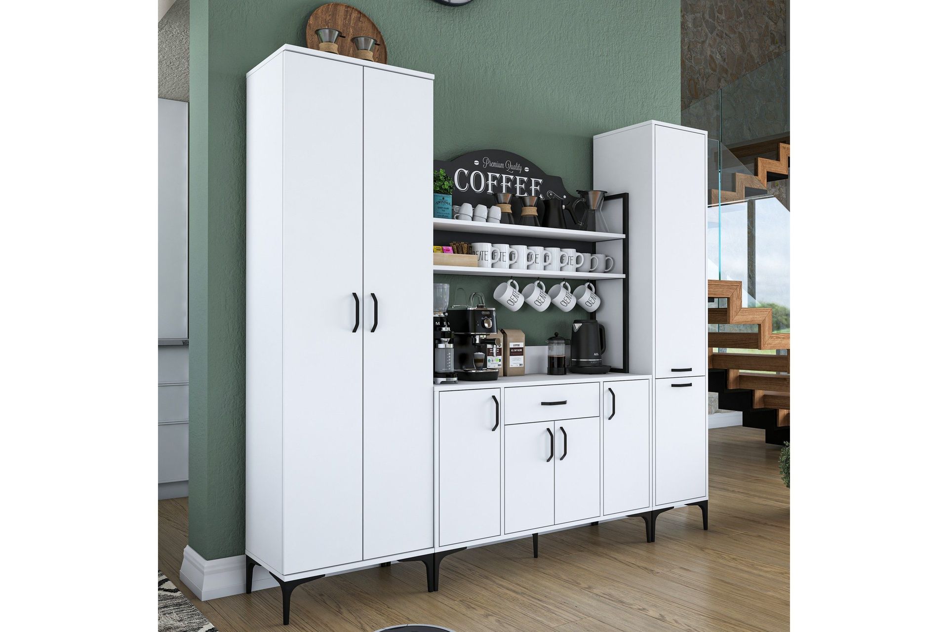 Manorma Highboard - Vit