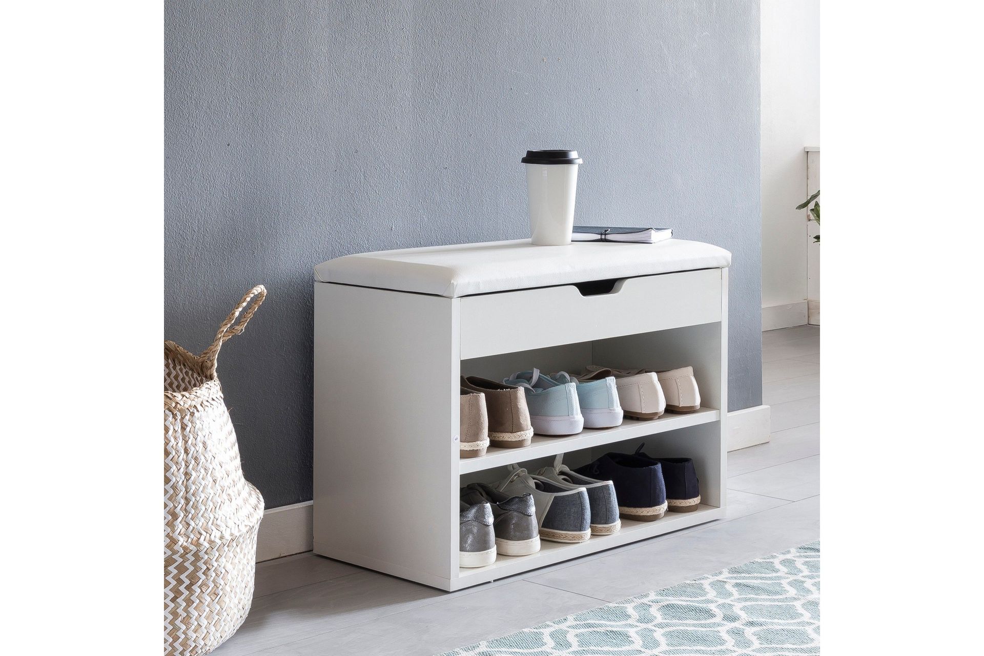 Shiheem Skohylla 60x30 cm - Vit