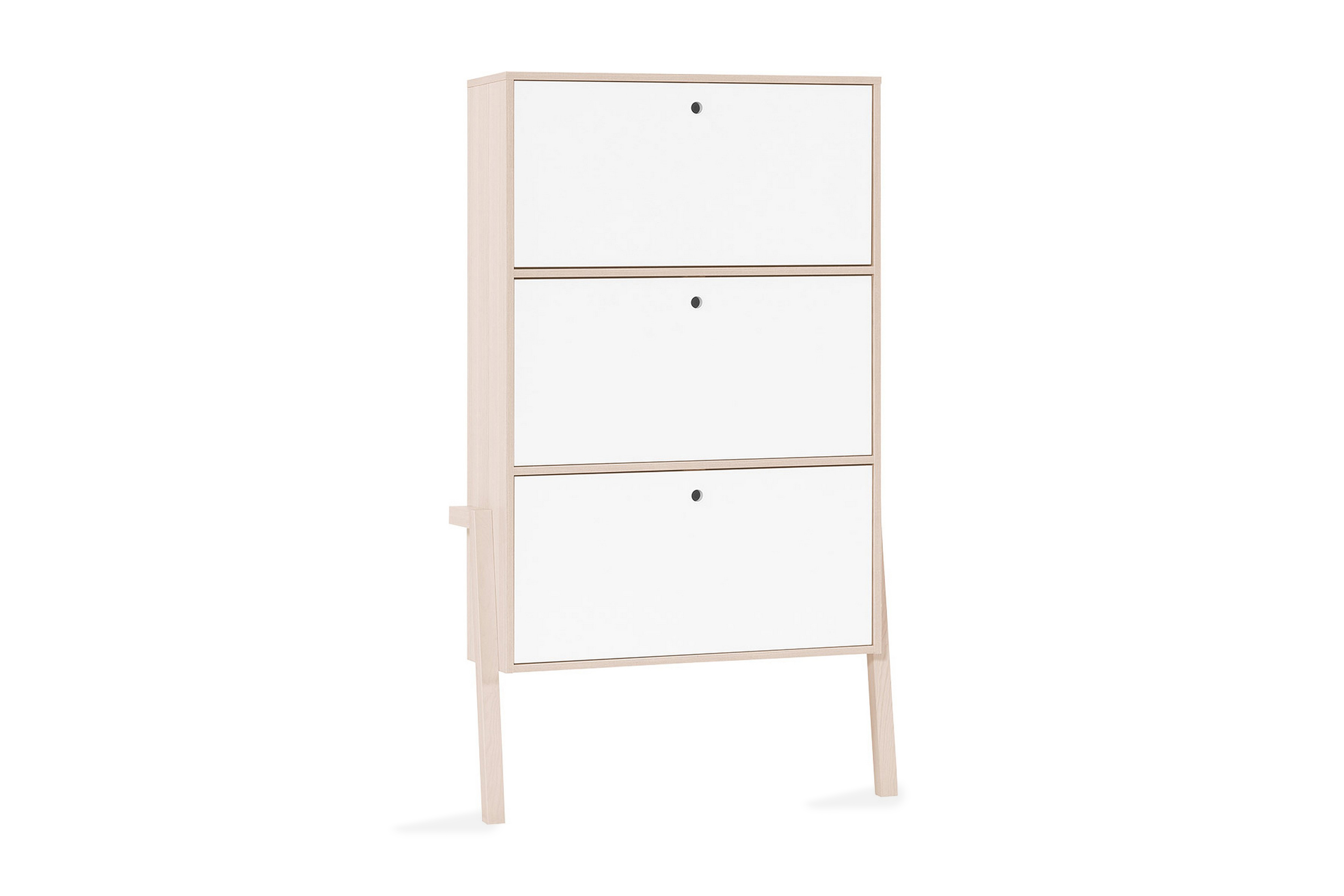 skoförvaring spot trä/natur/vit - vox