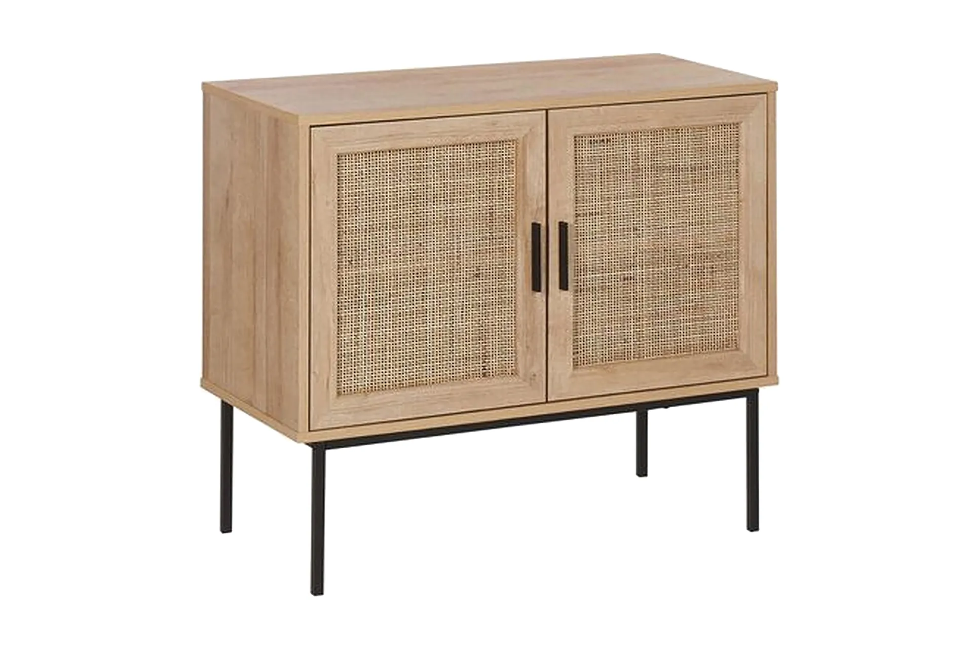 skåp 2 dörrar rotting ljusbrun pasco - trä/natur