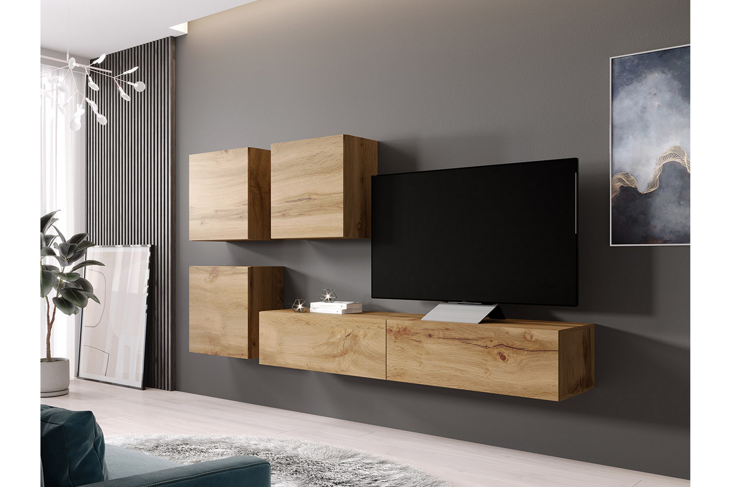 väggenhet wishon - trä/natur