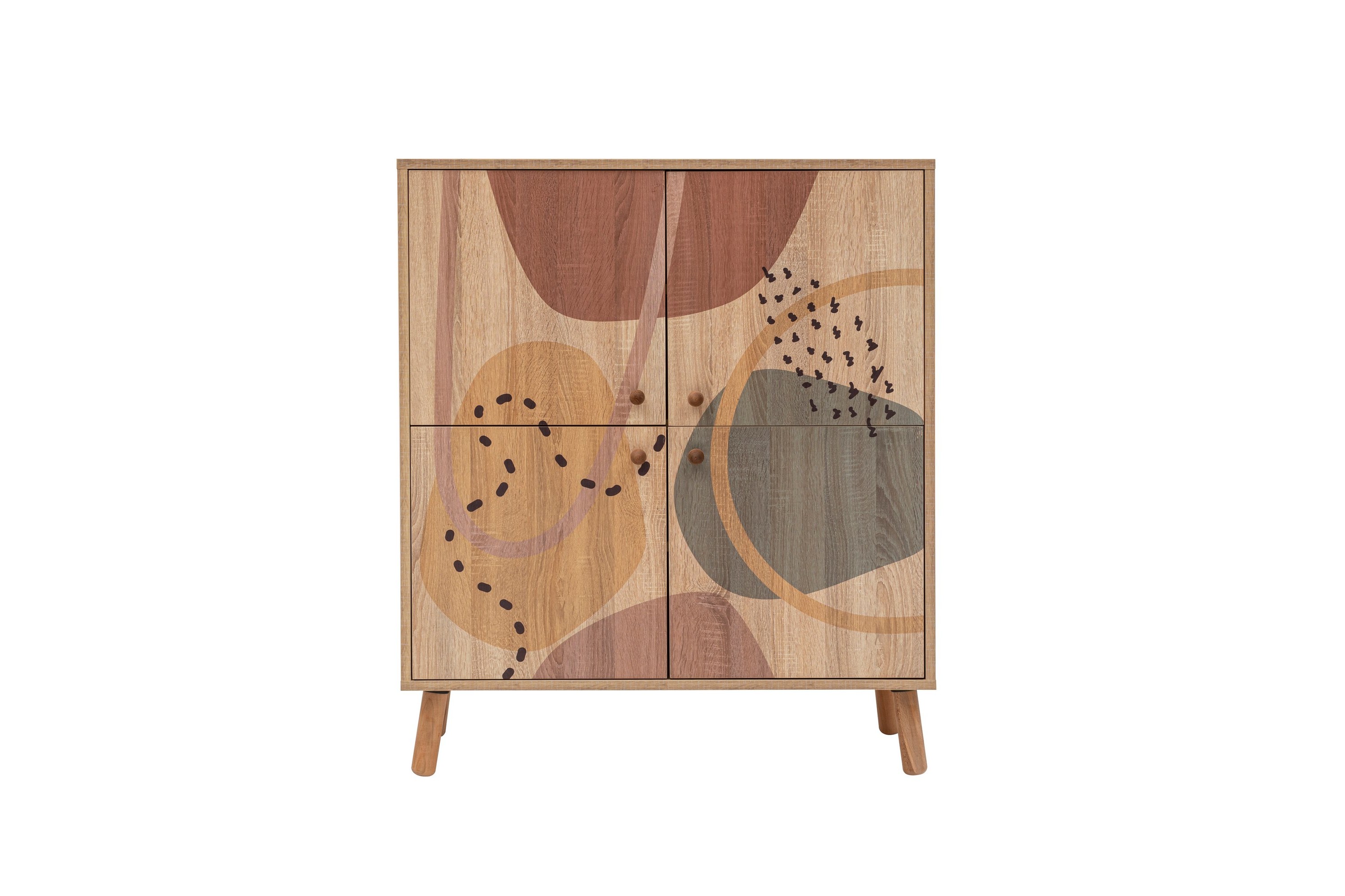 Highboard Form 95x111 cm Brun Hanah Home