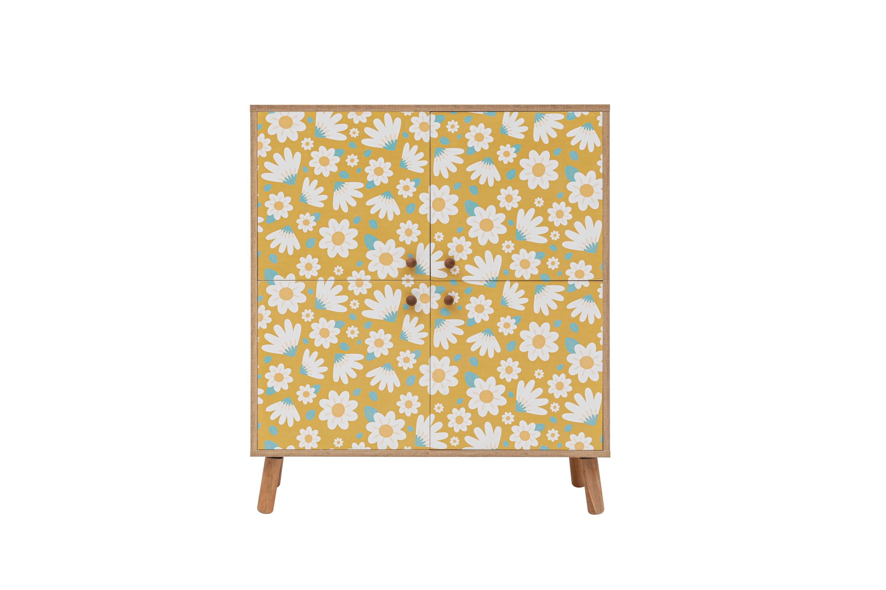 Highboard Posy 95x111 cm Brun/Vit Hanah Home