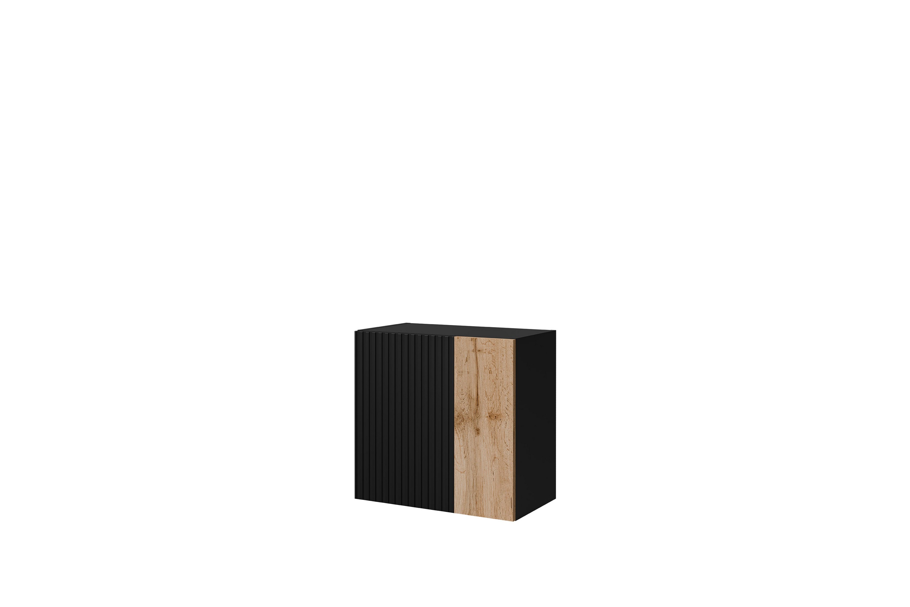 kangana highboard - svart/brun