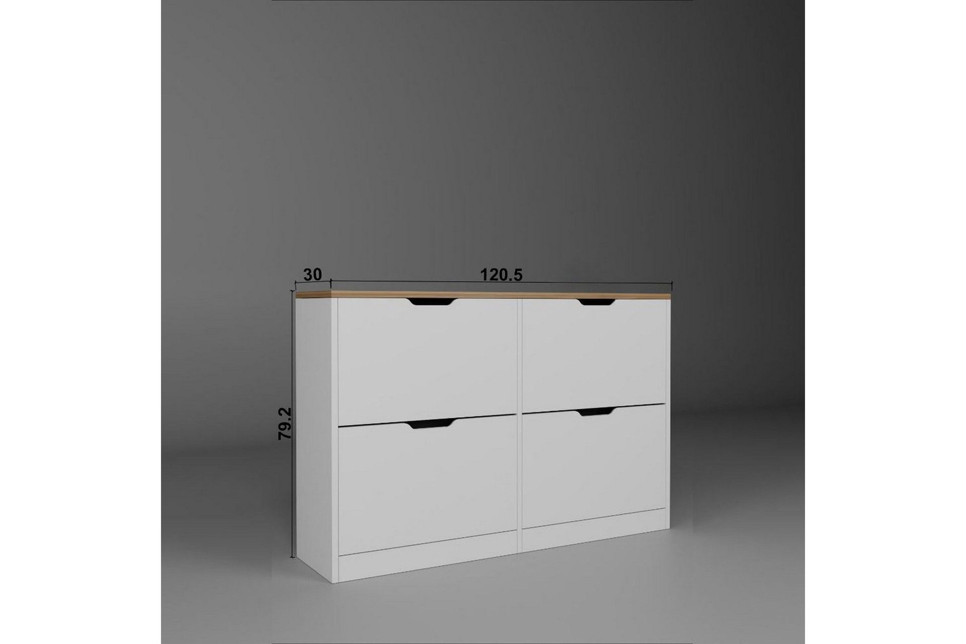 Kiichi Skosk&aring;p 120,5 cm - Valn&ouml;t