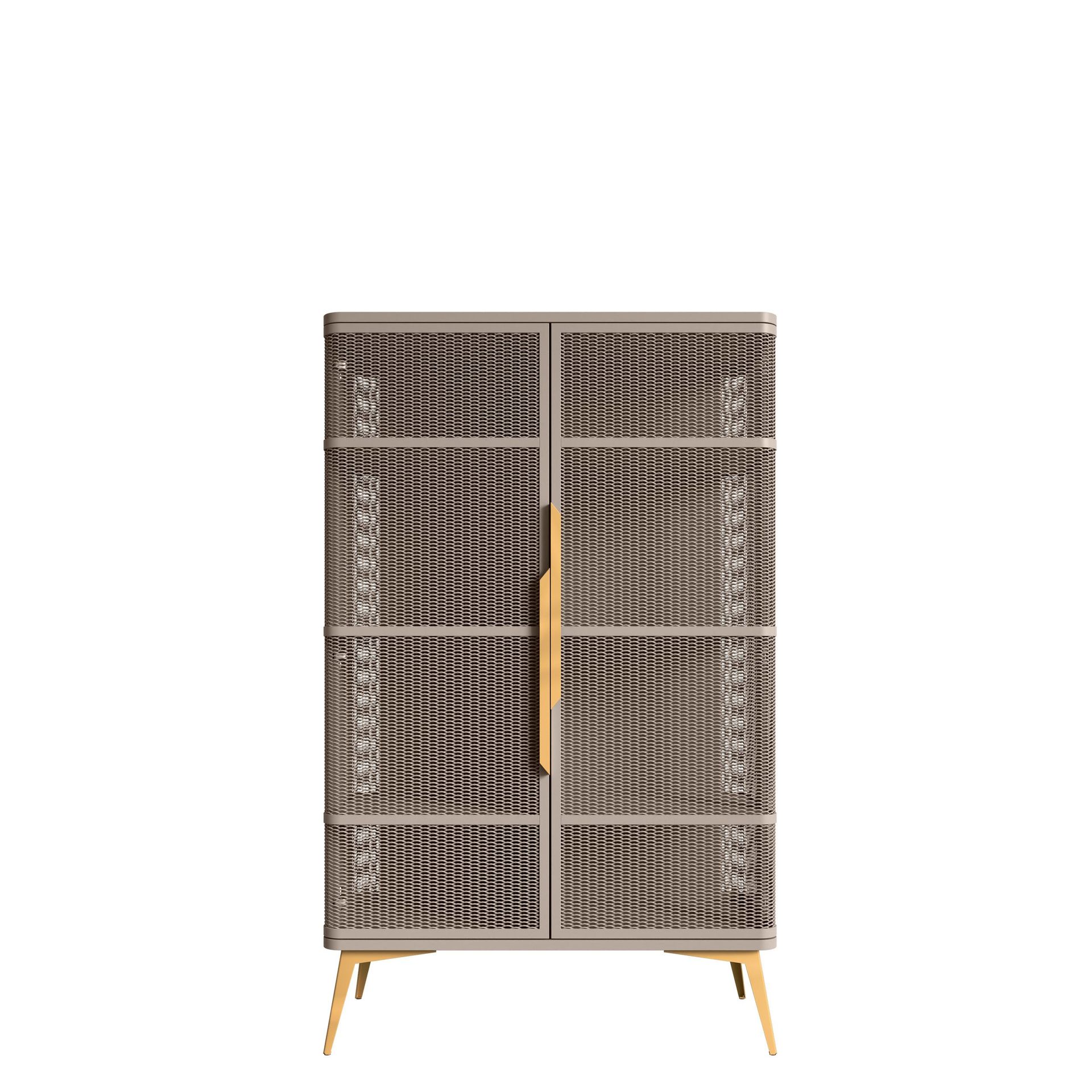 Mireva Vitrinsk&aring;p 90x145 cm - beige/guld