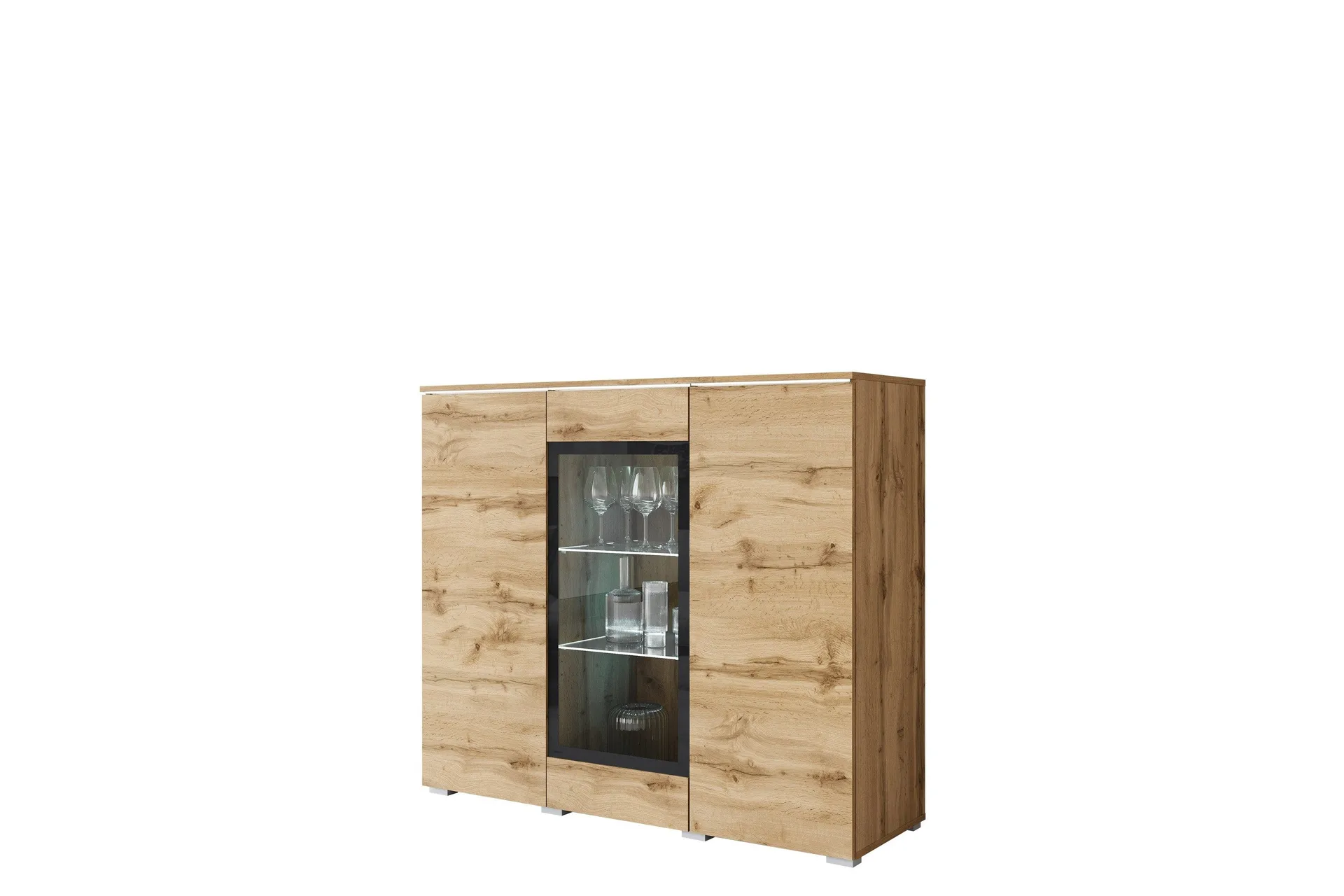 Sherie Vitrinsk&aring;p 120x104 cm - Brun