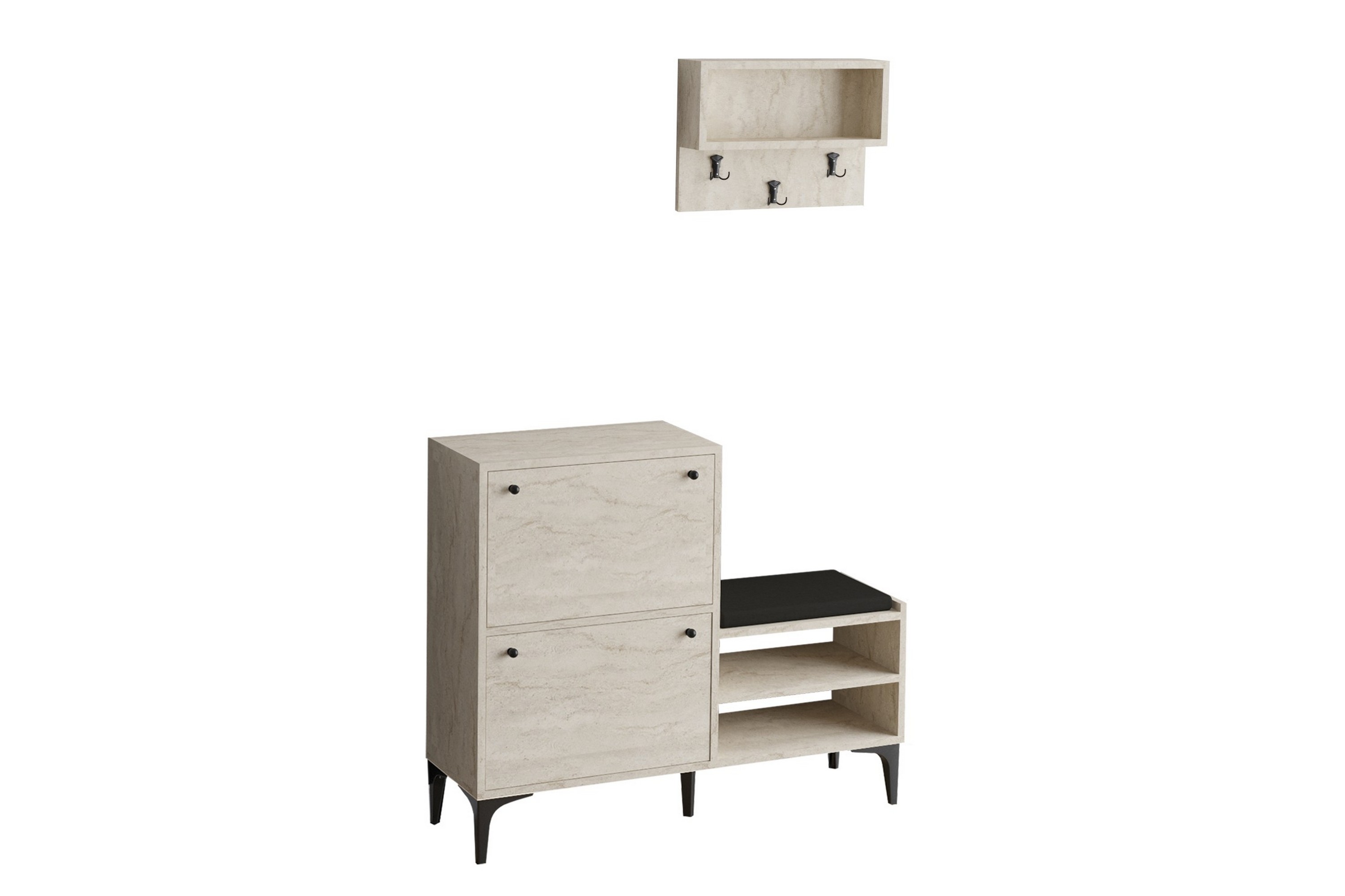 Skoskåp BRödene 110 cm Beige