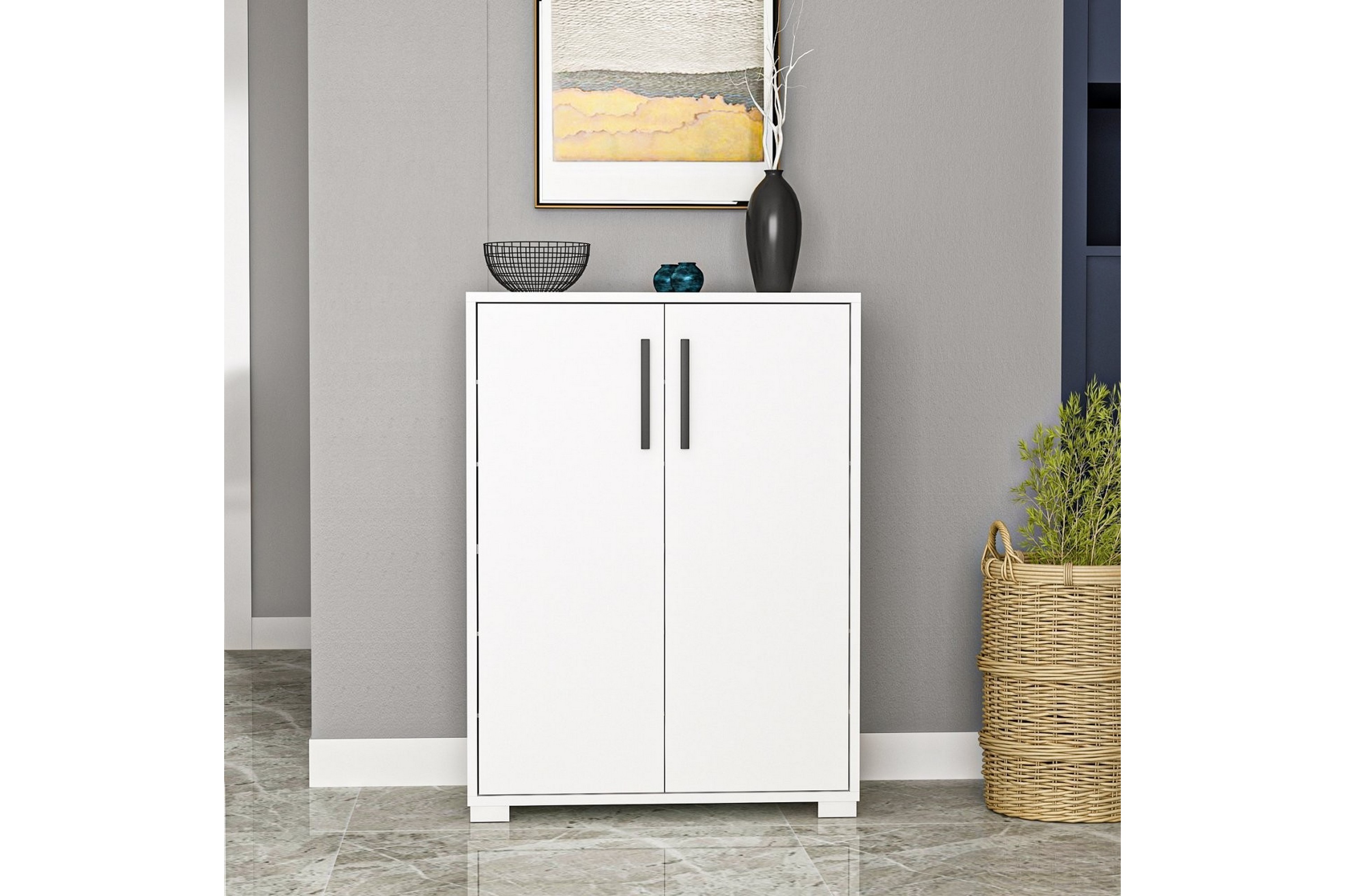 skoskåp lupa 72 cm - vit