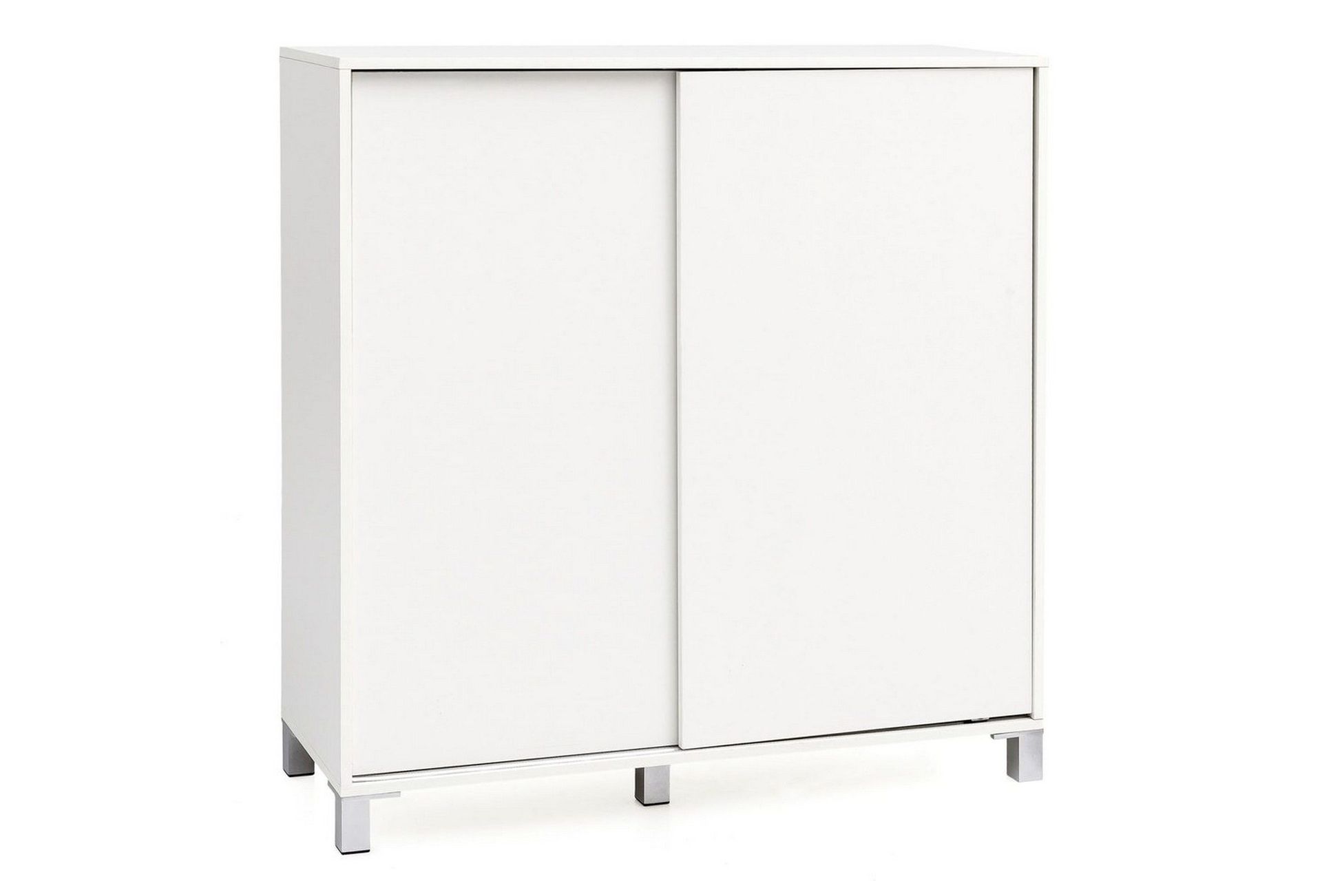 Skosk&aring;p Wohnling melaminbelagd MDF, skjutd&ouml;rrar, f&ouml;r 20 par Vit - Vit