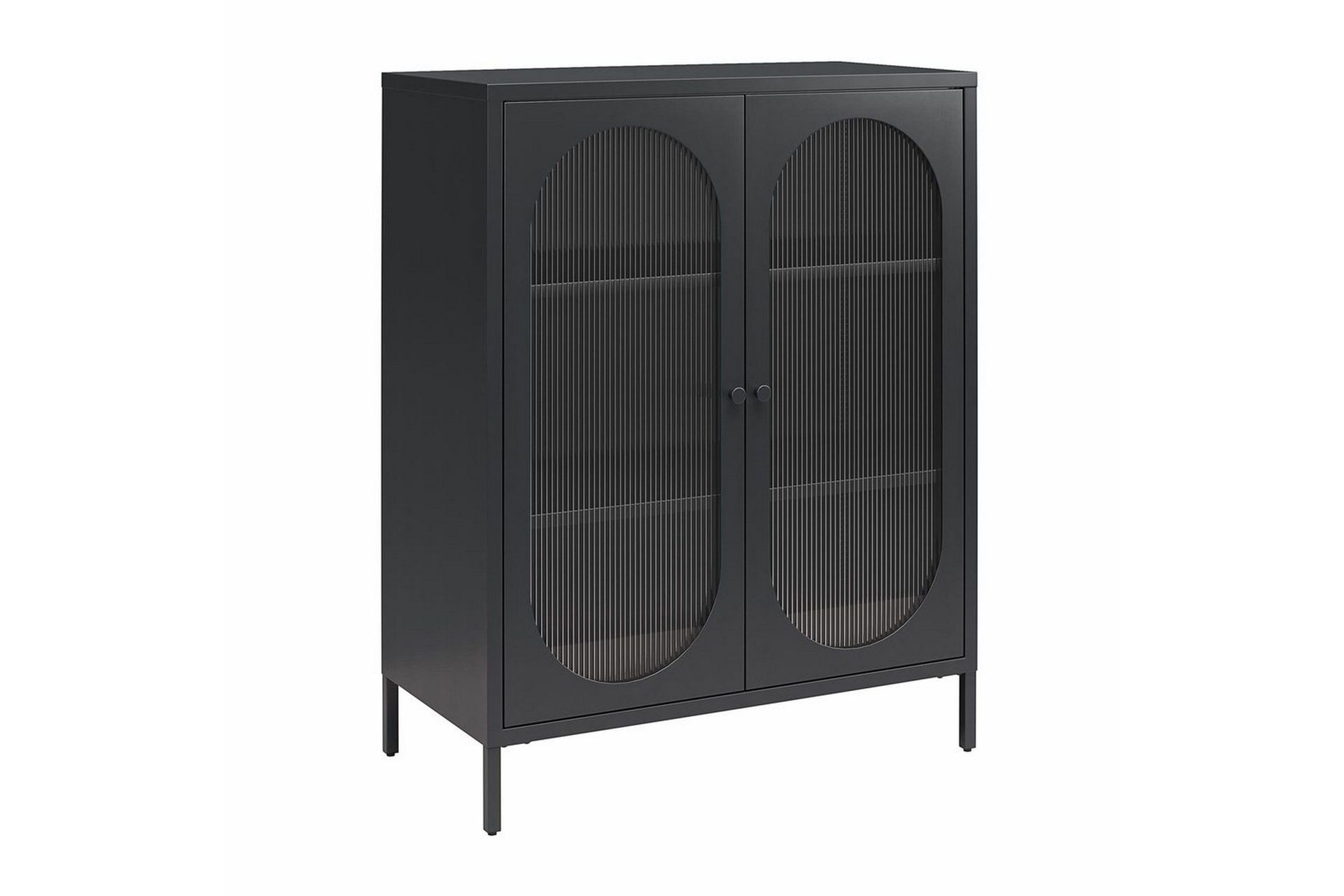 Sk&aring;p Luna 80x40x102 cm, Svart - 80x40x102 cm, Svart