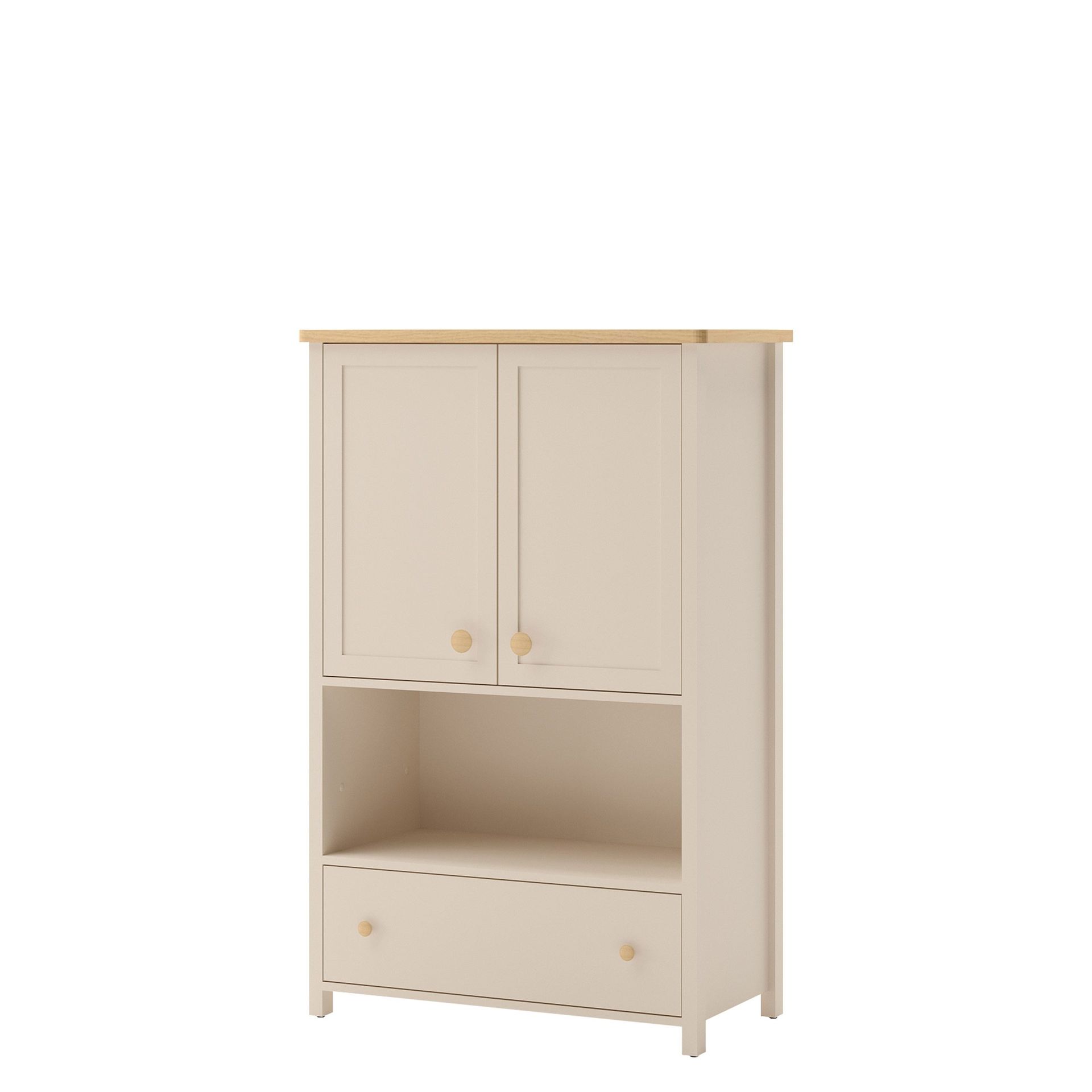 Storys Förvaringsskåp 85x132 cm - Beige, ek